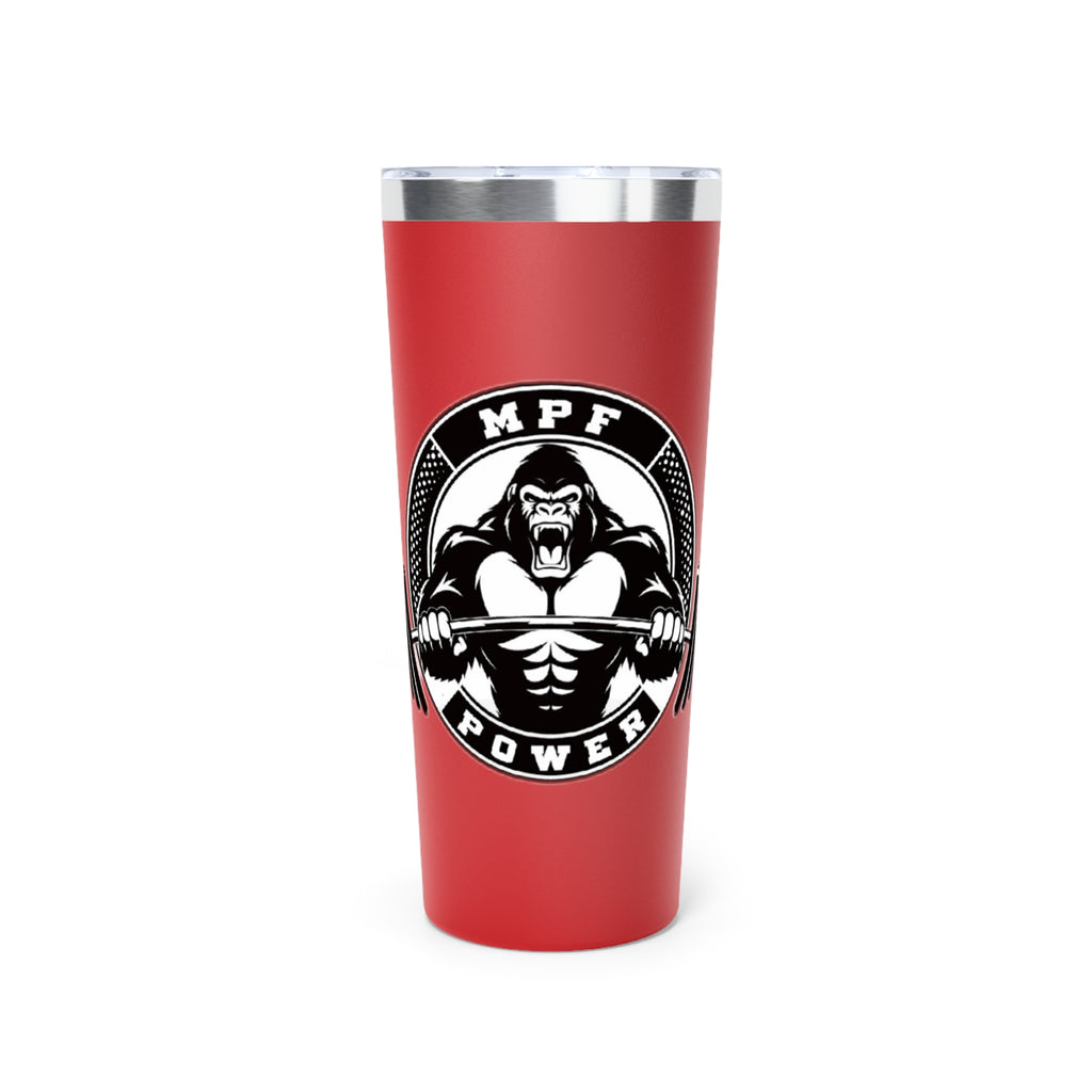 MPF Muscle Motif Insulated Tumbler - Unique Gift for Fitness Enthusiasts, Gym Lovers, Power Lifting, Motivational Drinkware, Sporty Travel Mug