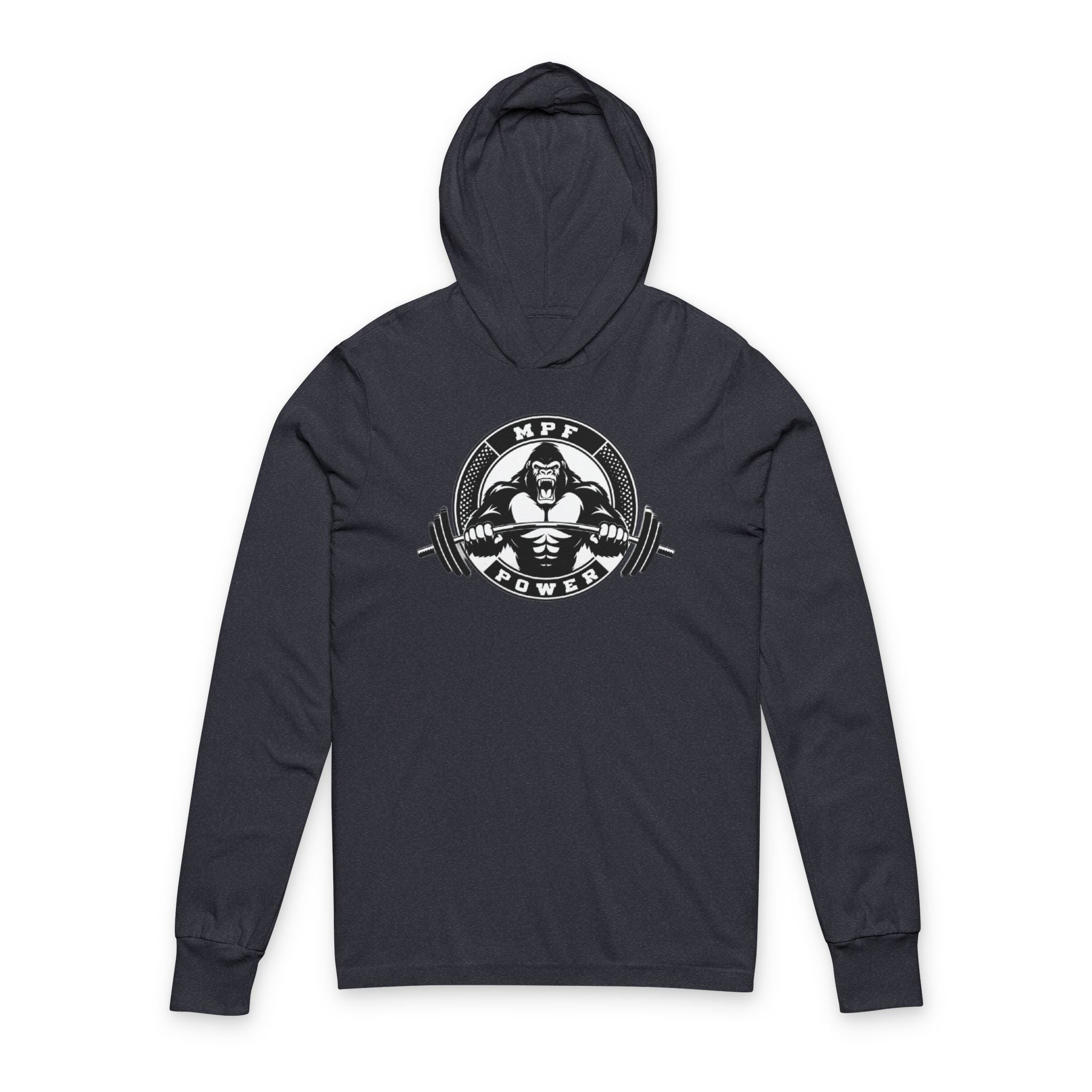 Unisex Hooded Tee: Sporty Long Sleeve Shirt for Active Lifestyle, Perfect for Gym, Casual Wear, and Outdoor Activities