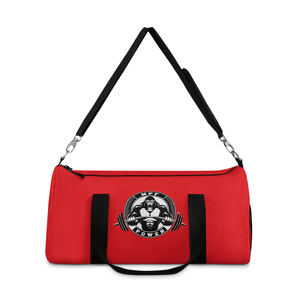 MPF Power Red Duffel Bag - Perfect for Gym & Travel