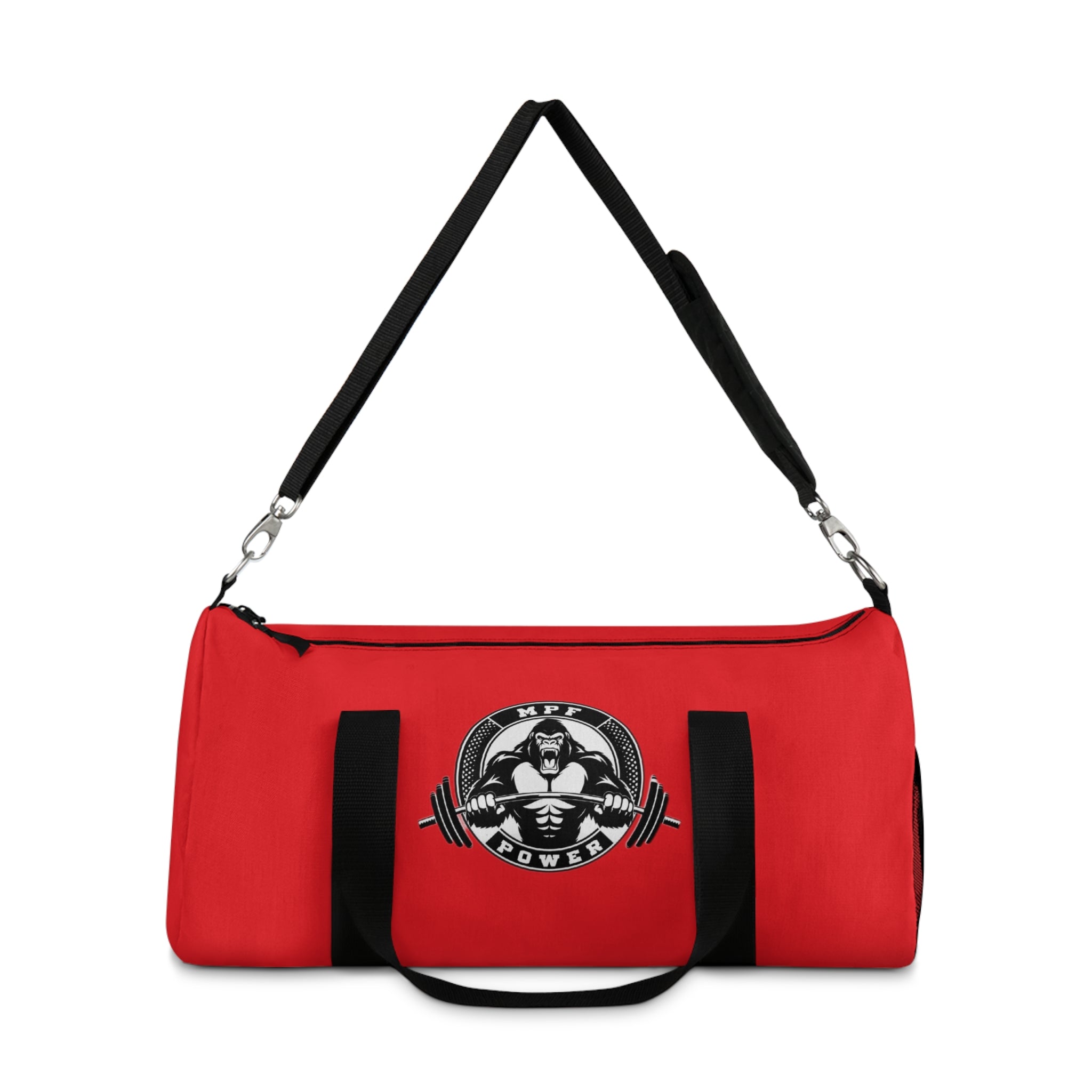 MPF Power Red Duffel Bag - Perfect for Gym & Travel