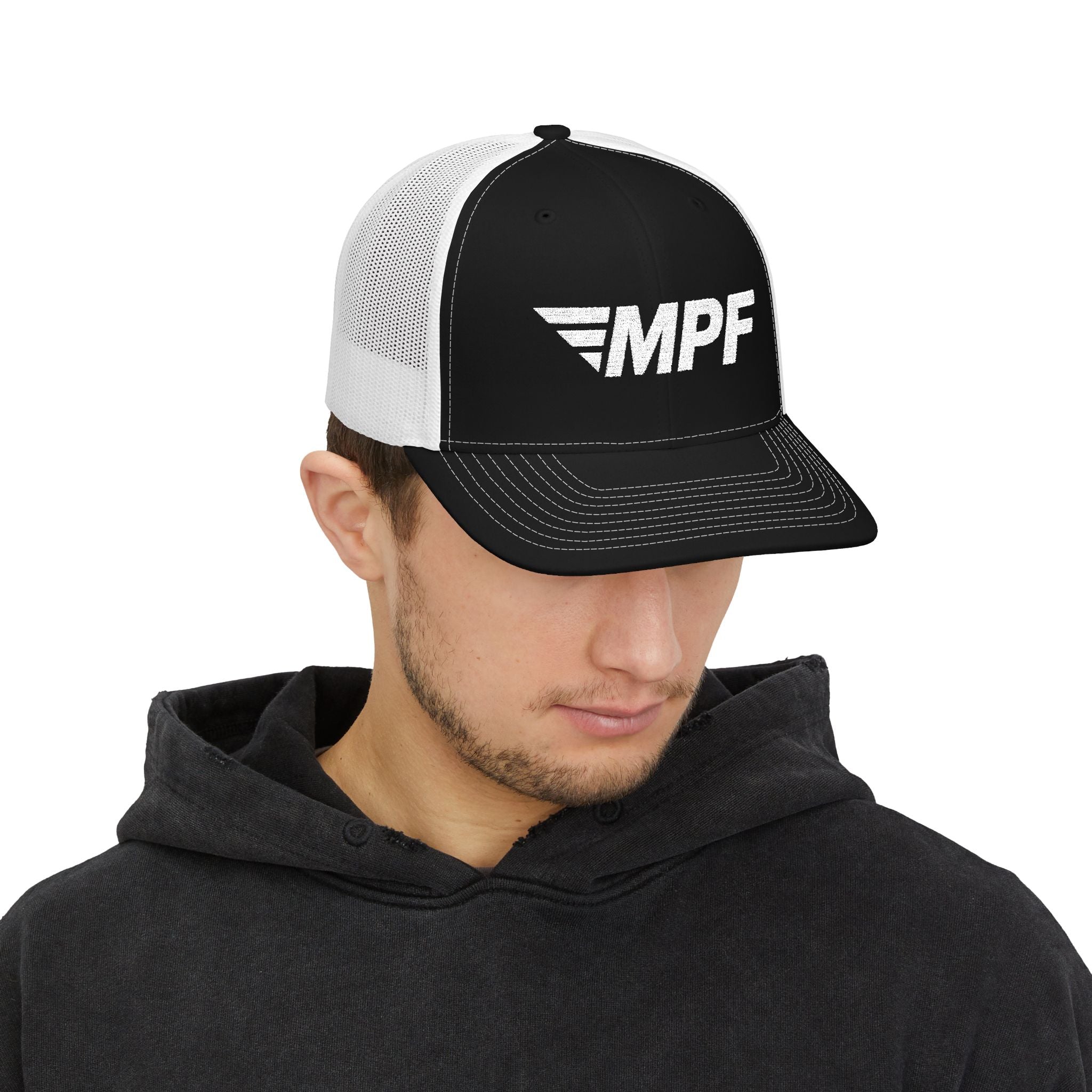 Embroidered Snapback Trucker Cap, Stylish Baseball Hat, Perfect for Outdoor Activities, Casual Wear, Gifts for Him/Her