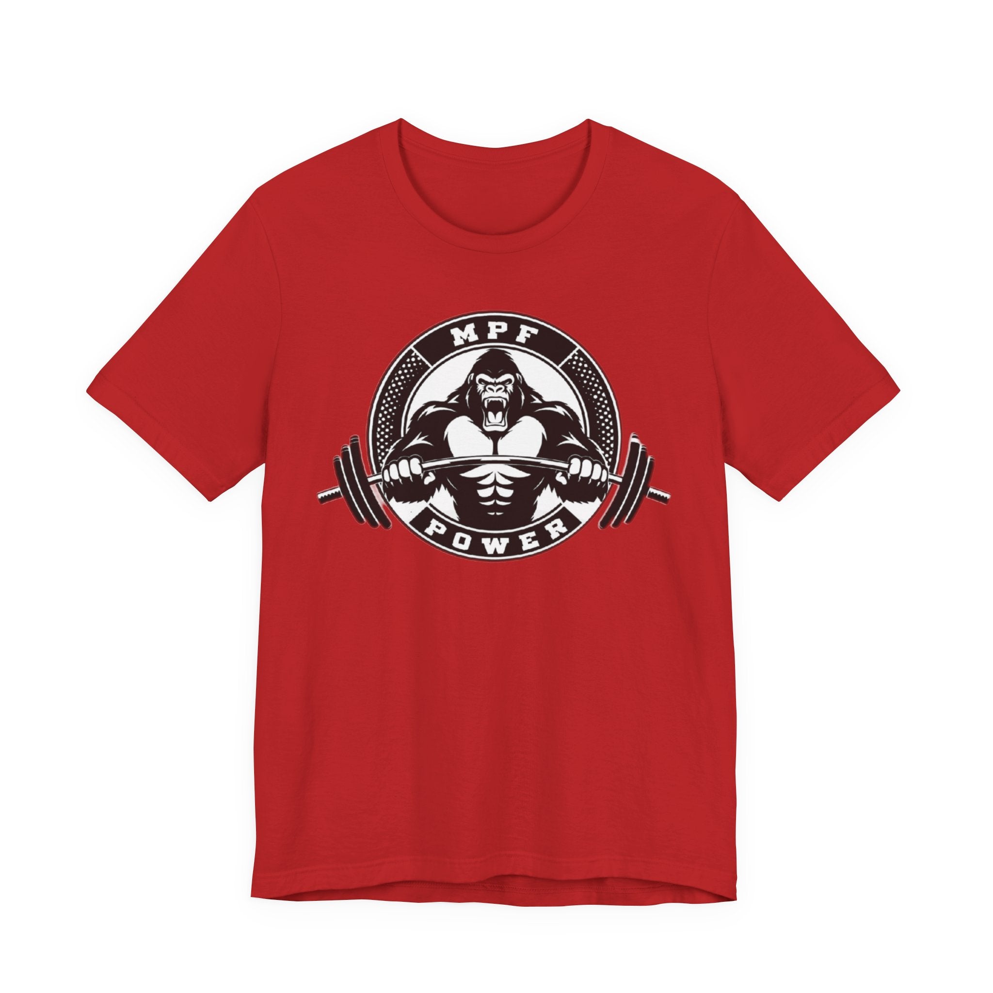Muscle Power Gym Tee | Unisex Short Sleeve Workout Shirt
