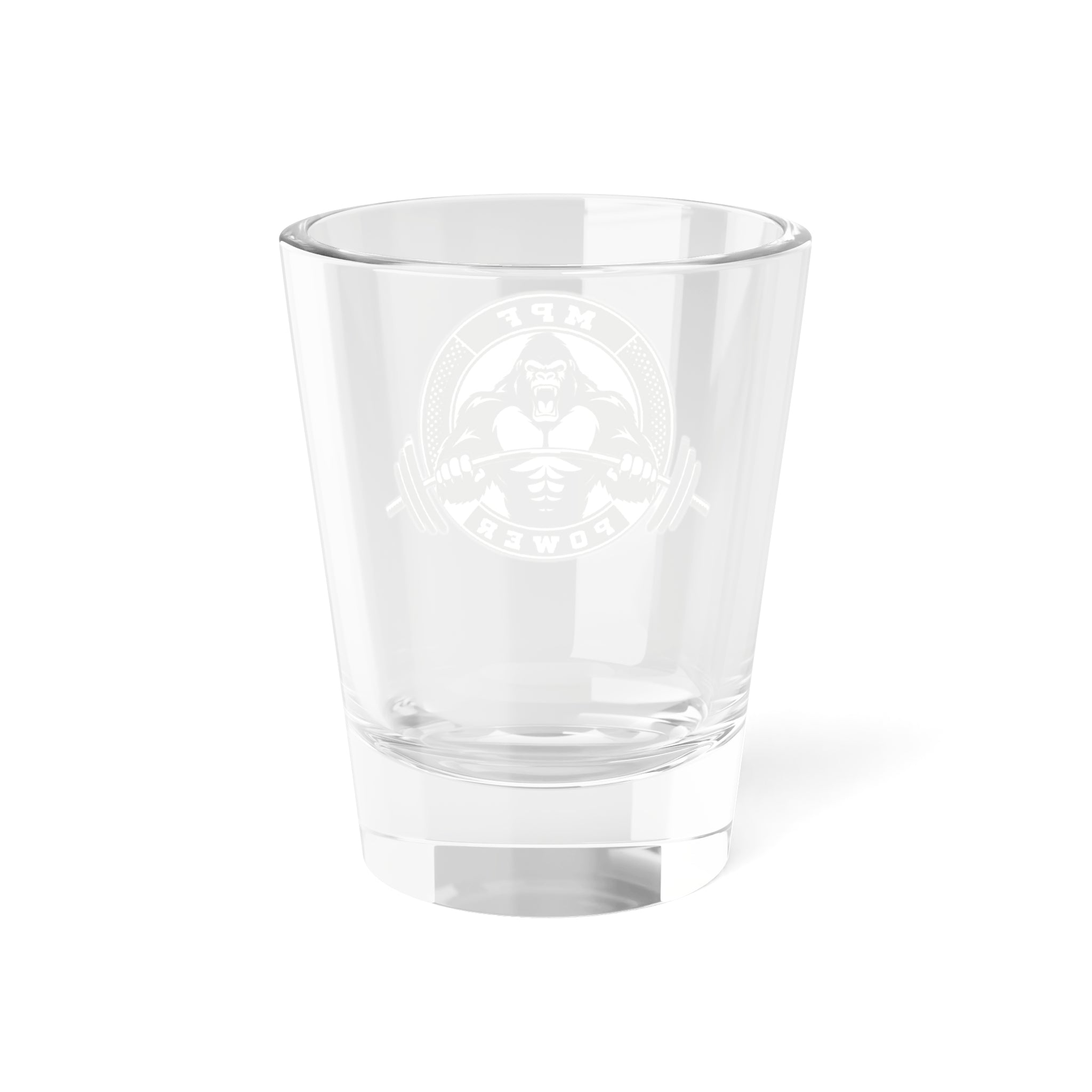 MPF Power Shot Glass - 5oz Weightlifting Drinkware for Gym Lovers