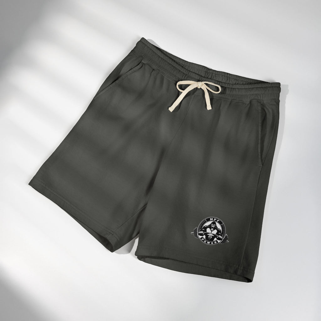 Lightweight Fleece Sweat Shorts — Minimal Compass Logo Lounge Shorts