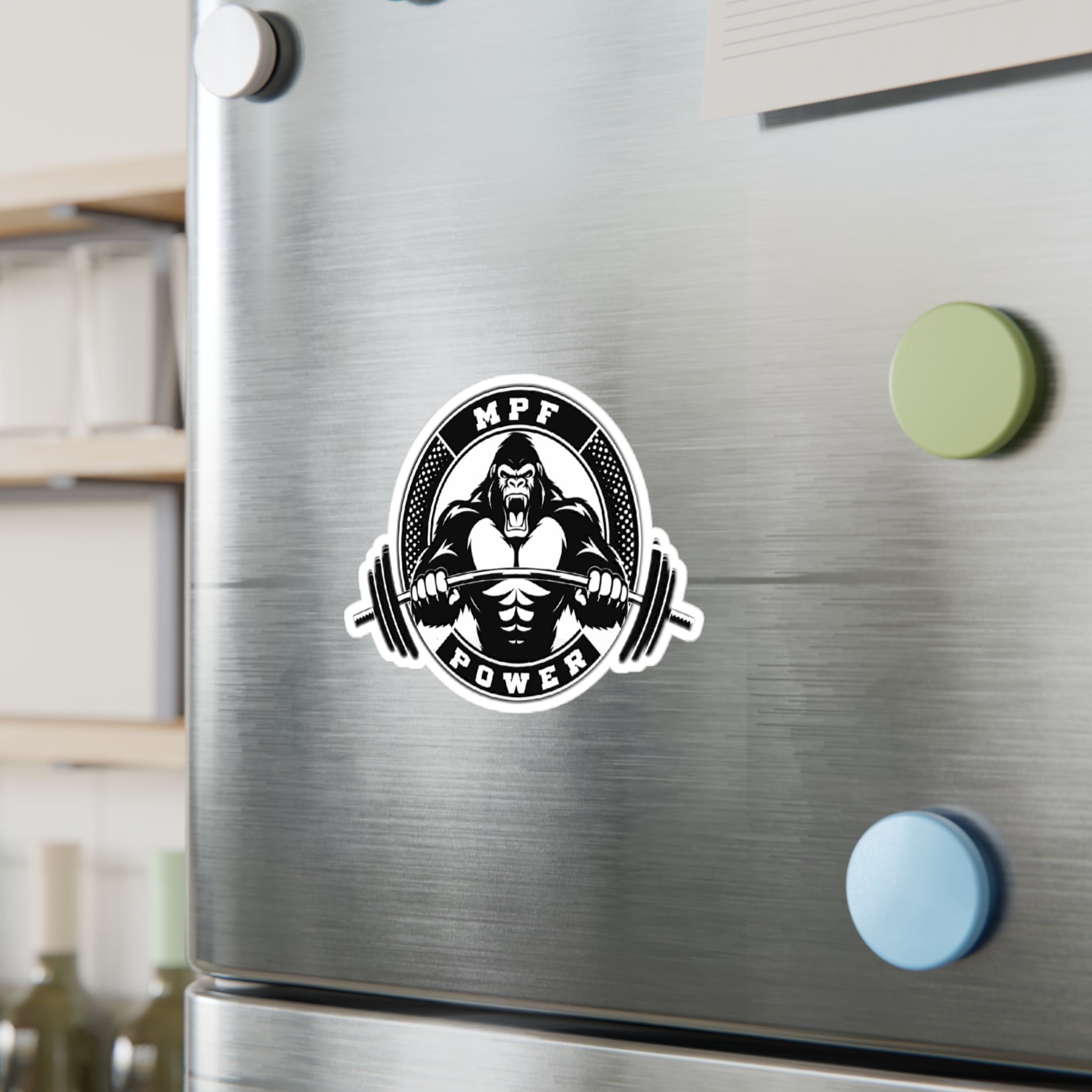 Power Gorilla Vinyl Decals | Strength Training Stickers for Gym Lovers | Motivational Home Decor, Workout Gifts, Sports Enthusiasts