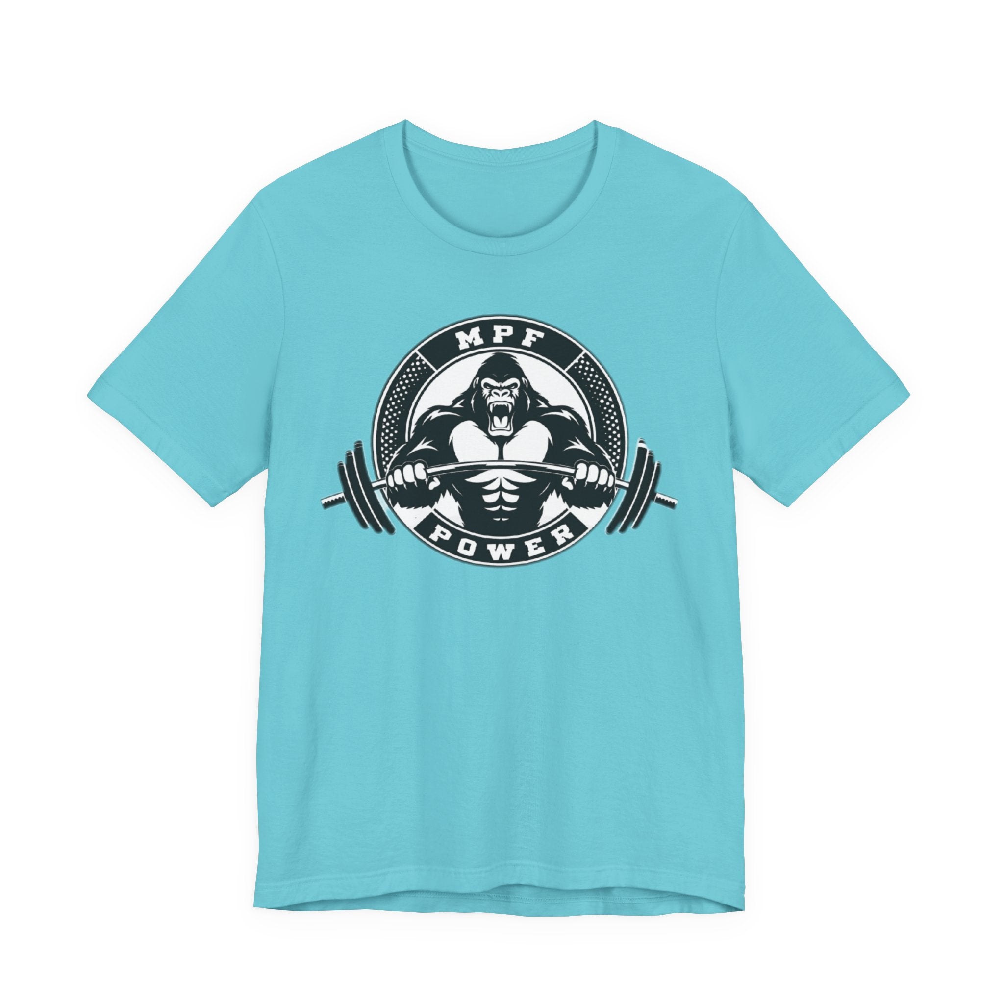 Muscle Power Gym Tee | Unisex Short Sleeve Workout Shirt