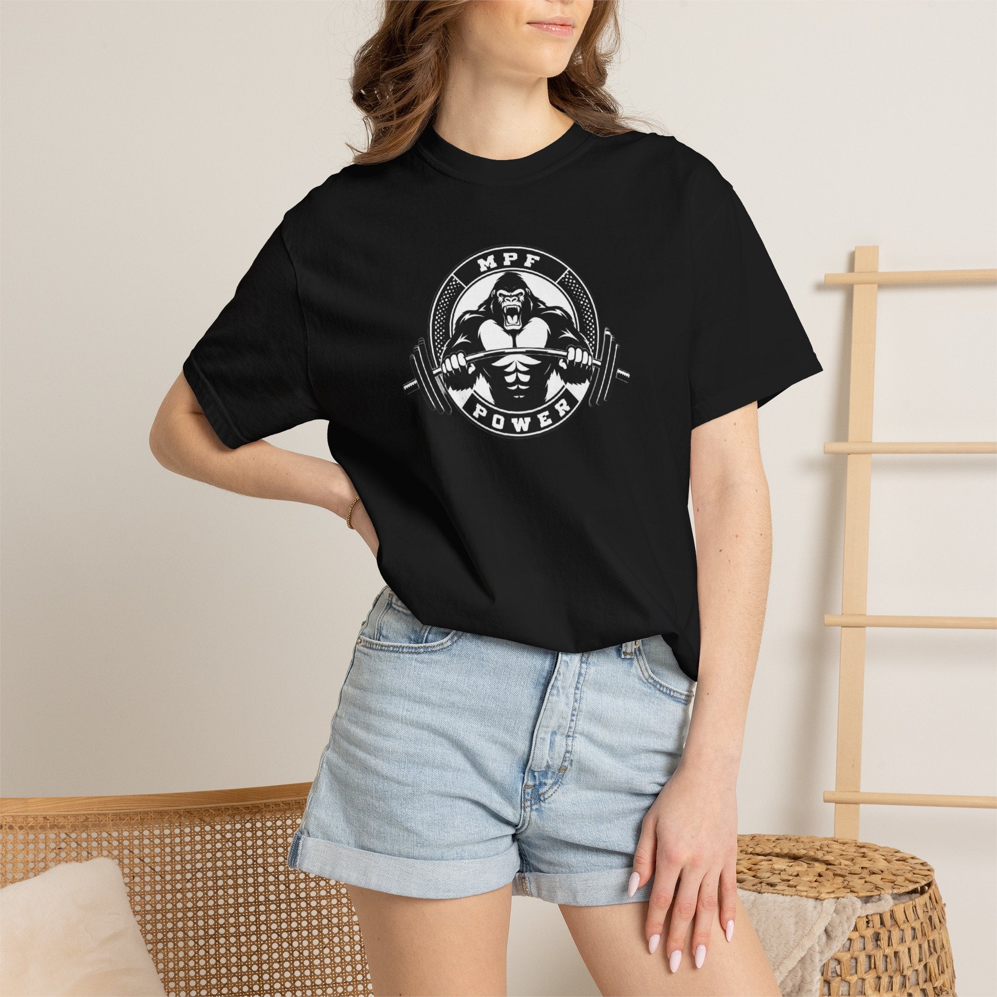 MPF-POWER Logo Garment-Dyed T-shirt