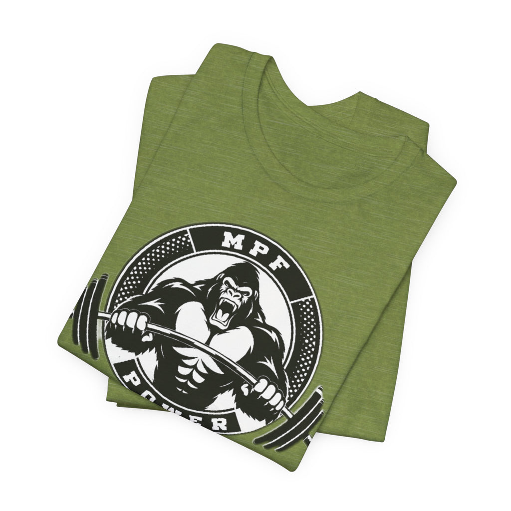 Muscle Power Gym Tee | Unisex Short Sleeve Workout Shirt