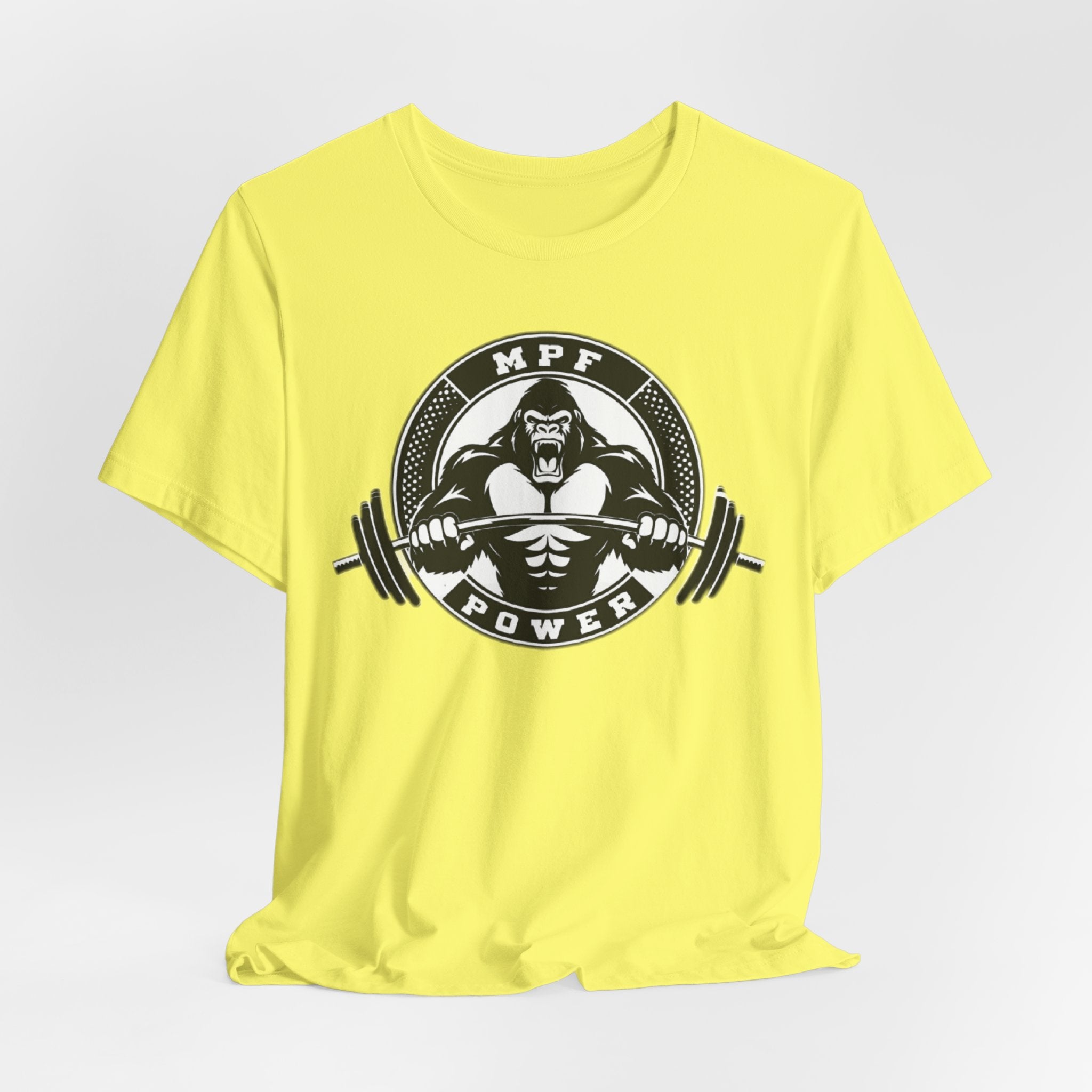 Muscle Power Gym Tee | Unisex Short Sleeve Workout Shirt
