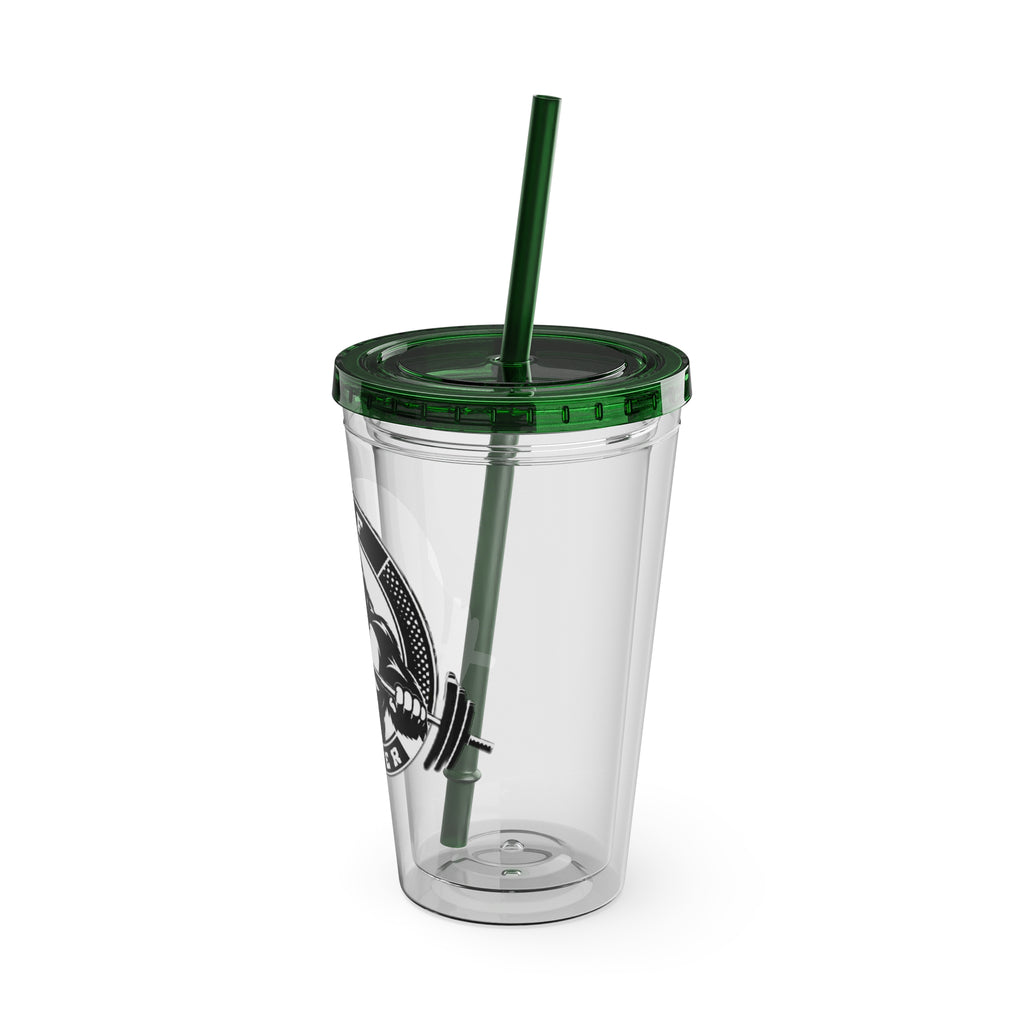 MPF Power Gym Tumbler, Motivational Sports Cup, Workout Gift for Athletes, Reusable Travel Mug, Fitness Drinkware