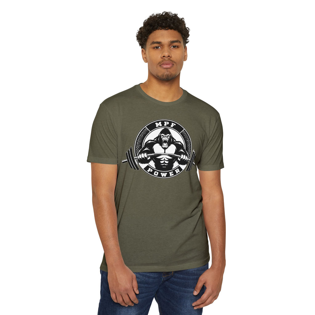 MPF Power Weightlifting T-Shirt — Gorilla Barbell Gym Tee