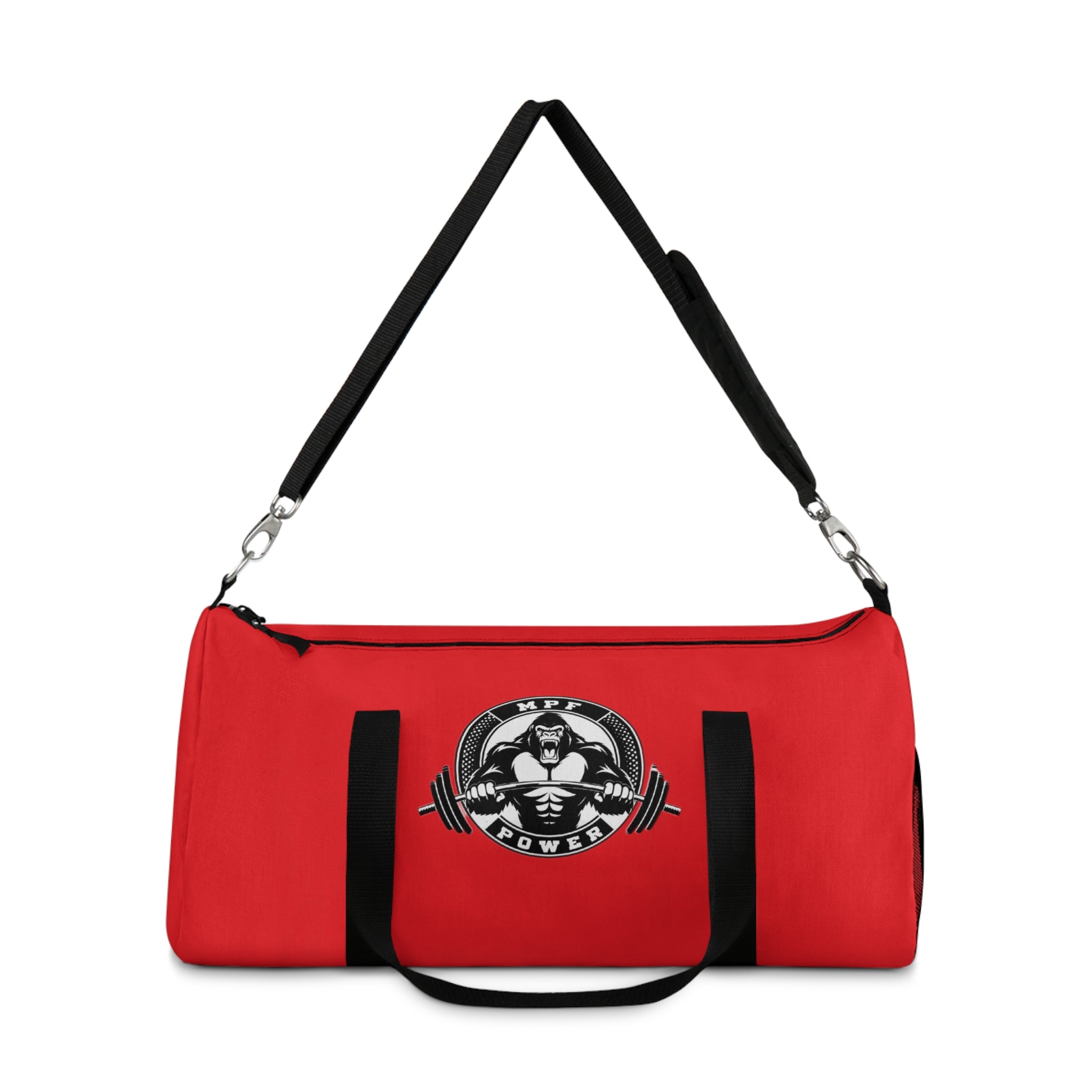 MPF Power Red Duffel Bag - Perfect for Gym & Travel