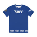 Blue MPF Tee, Motivational T-Shirt, Fitness Apparel, Workout Gear, Gym Wear, Active Lifestyle Shirt