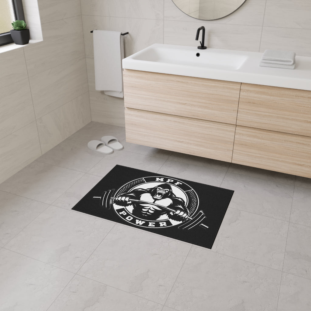 Heavy Duty Gym Floor Mat - MPF Power Gorilla Design, Weightlifting Mat, Workout Accessory, Fitness Equipment, Home Gym Decor