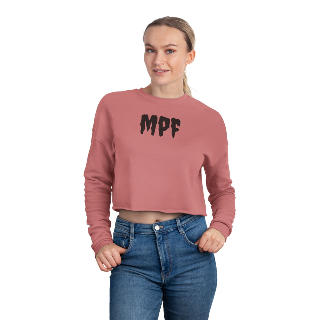 Empowered Women's Cropped Sweatshirt - Motivational Fitness Apparel