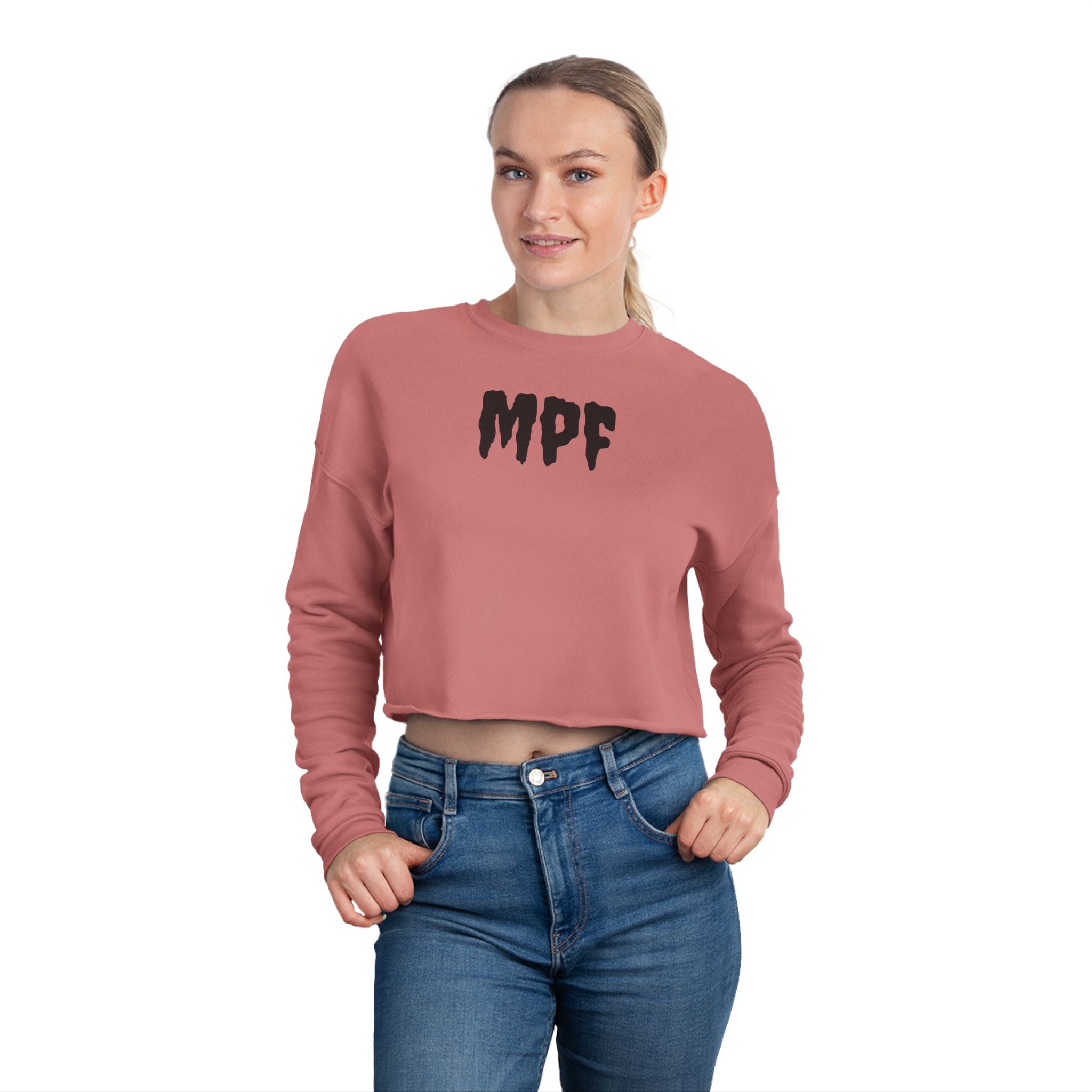 Empowered Women's Cropped Sweatshirt - Motivational Fitness Apparel