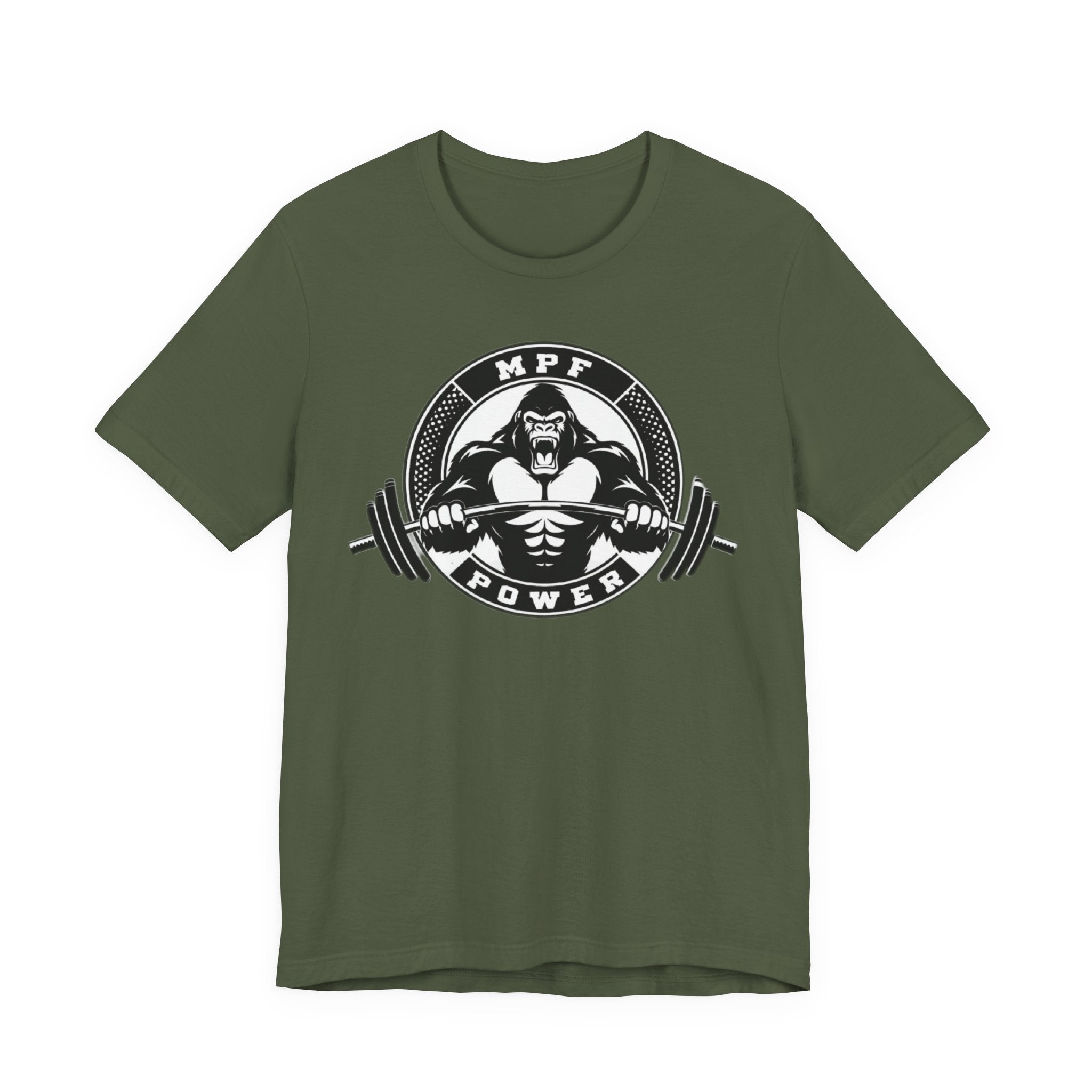 Muscle Power Gym Tee | Unisex Short Sleeve Workout Shirt