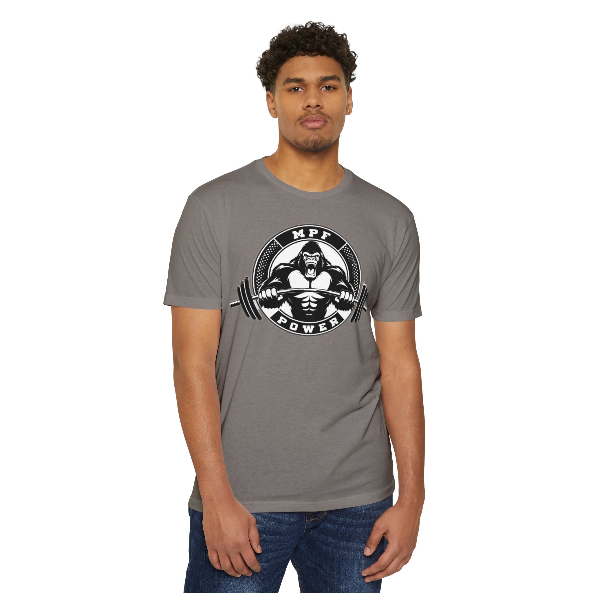 MPF Power Weightlifting T-Shirt — Gorilla Barbell Gym Tee