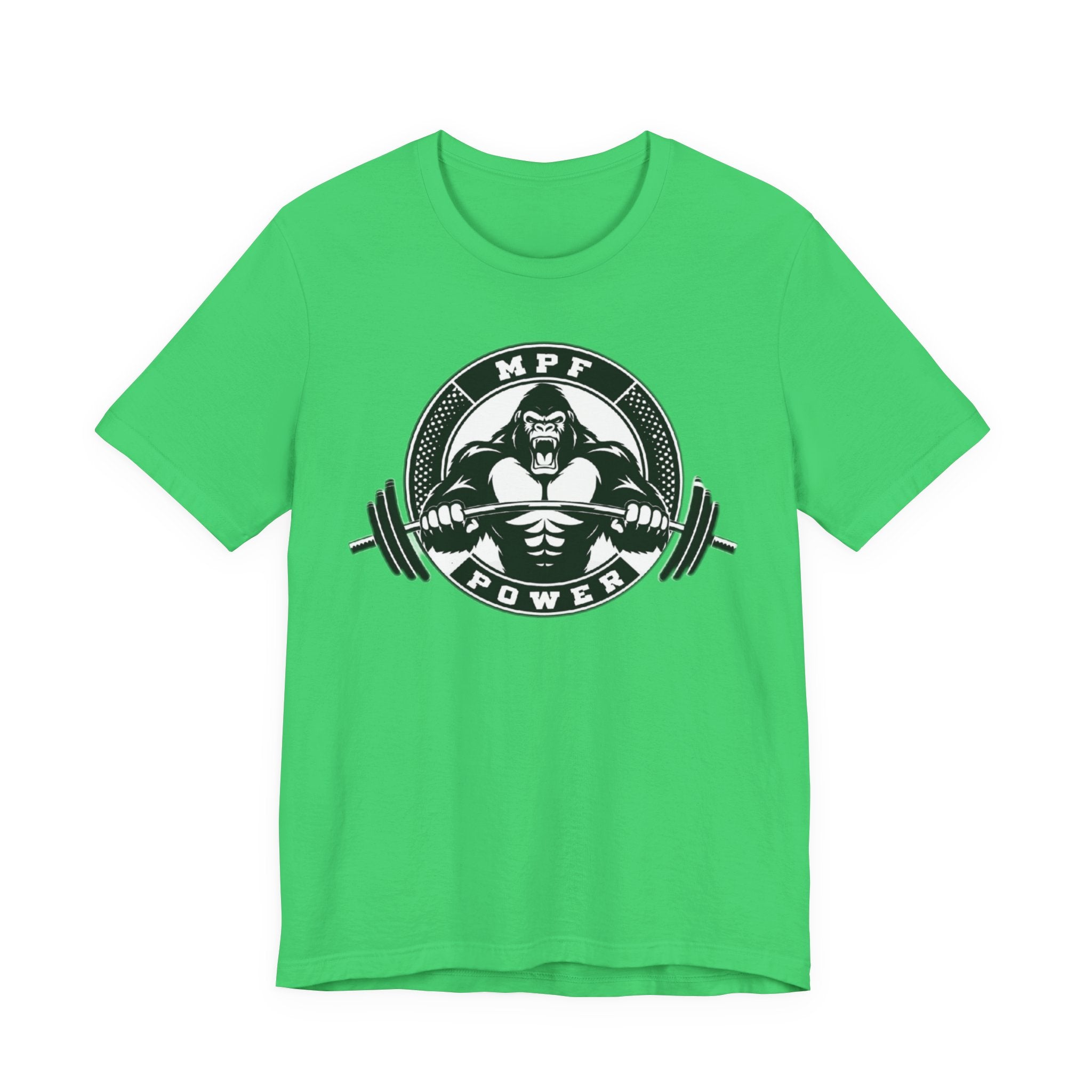 Muscle Power Gym Tee | Unisex Short Sleeve Workout Shirt