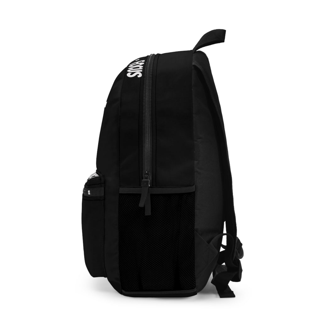 Black Backpack, Gym Bag, Workout Pack, Fitness Gear, Strength Training Tote