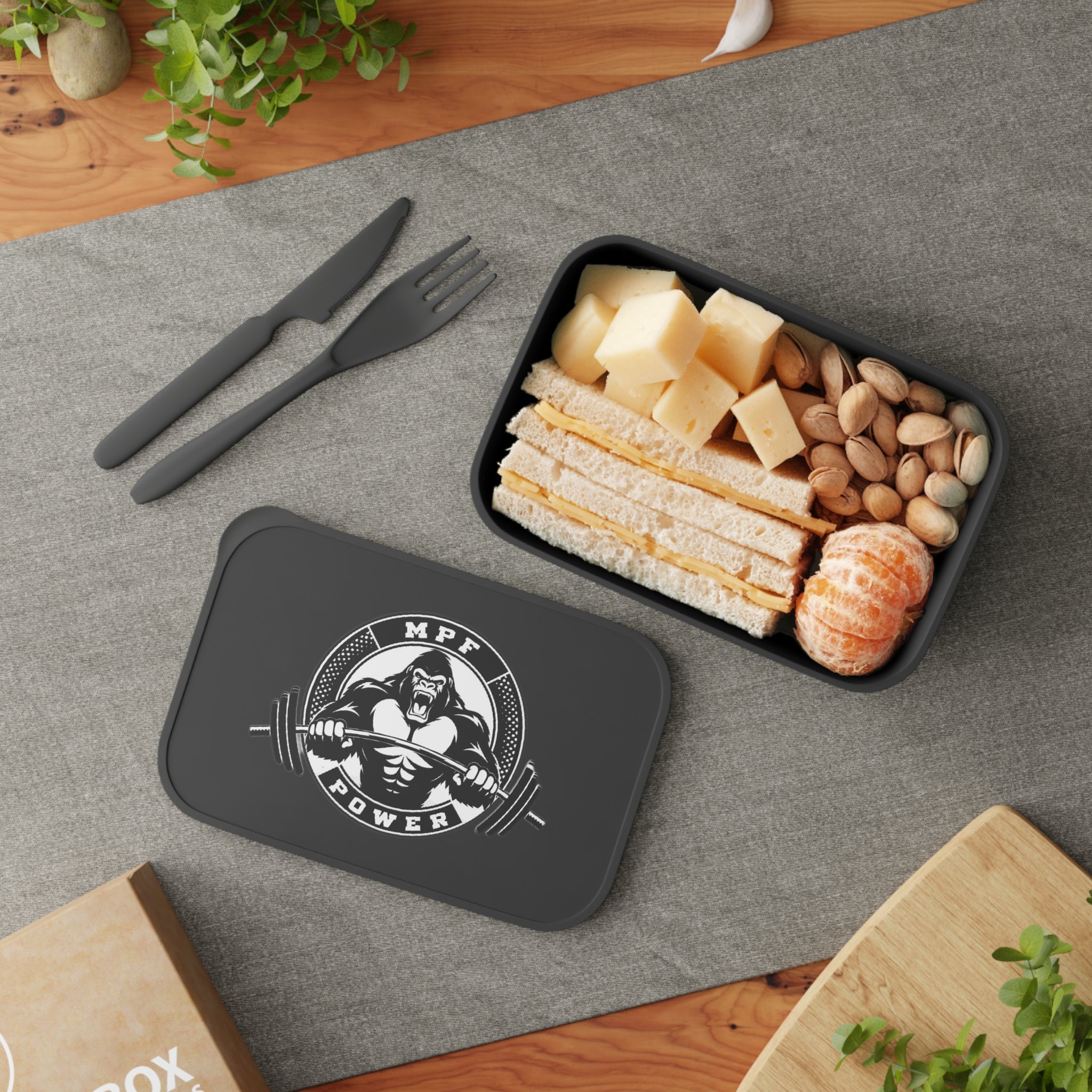 MPF Power Gorilla Bento Box with Band & Utensils