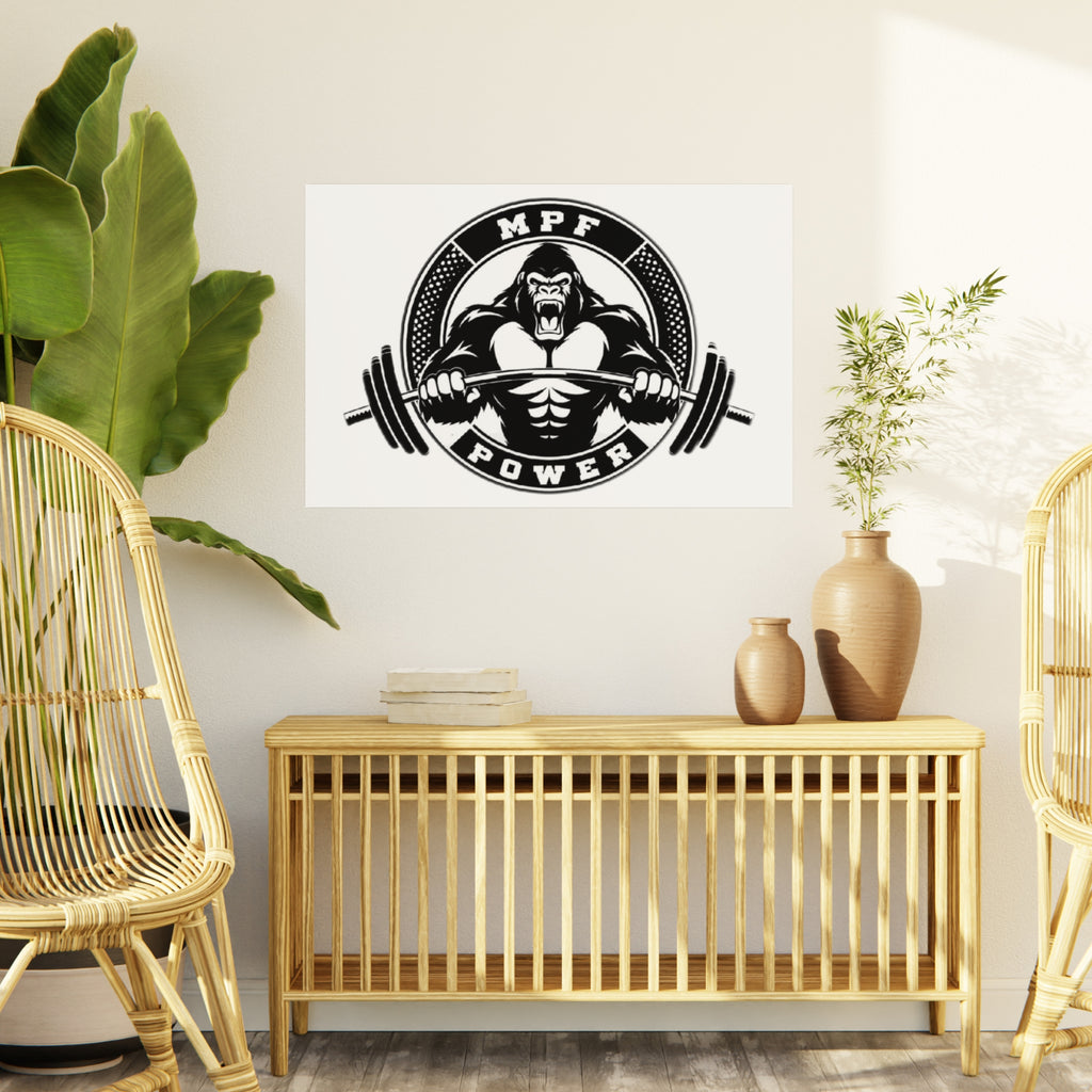 Powerlifting Foam Board Art | Gym Decor, Fitness Wall Art, Motivational Gym Decor, Weightlifting Wall Art, Powerlifting Motivational Sign