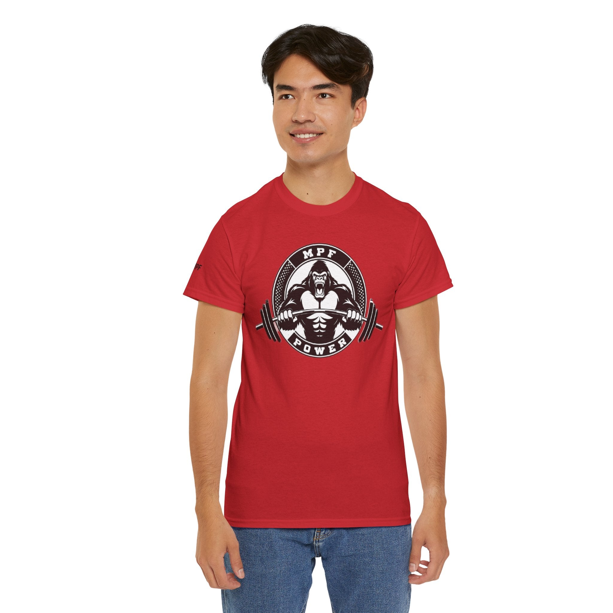Gorilla Power Tee — Gym Weightlifting Workout Shirt