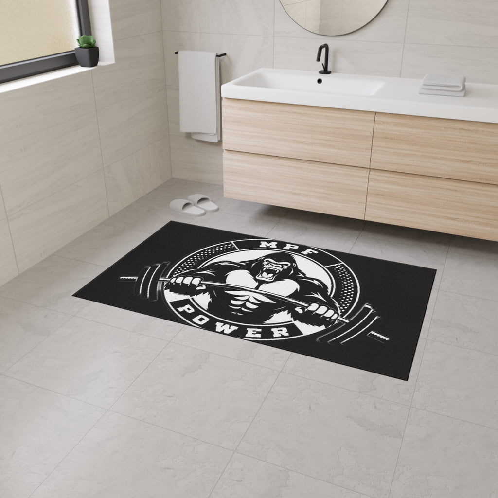 Heavy Duty Gym Floor Mat - MPF Power Gorilla Design, Weightlifting Mat, Workout Accessory, Fitness Equipment, Home Gym Decor