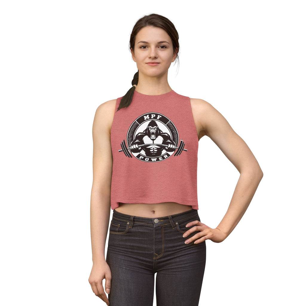 MPF Power Women's Crop Tank — Gorilla Barbell Fitness Top