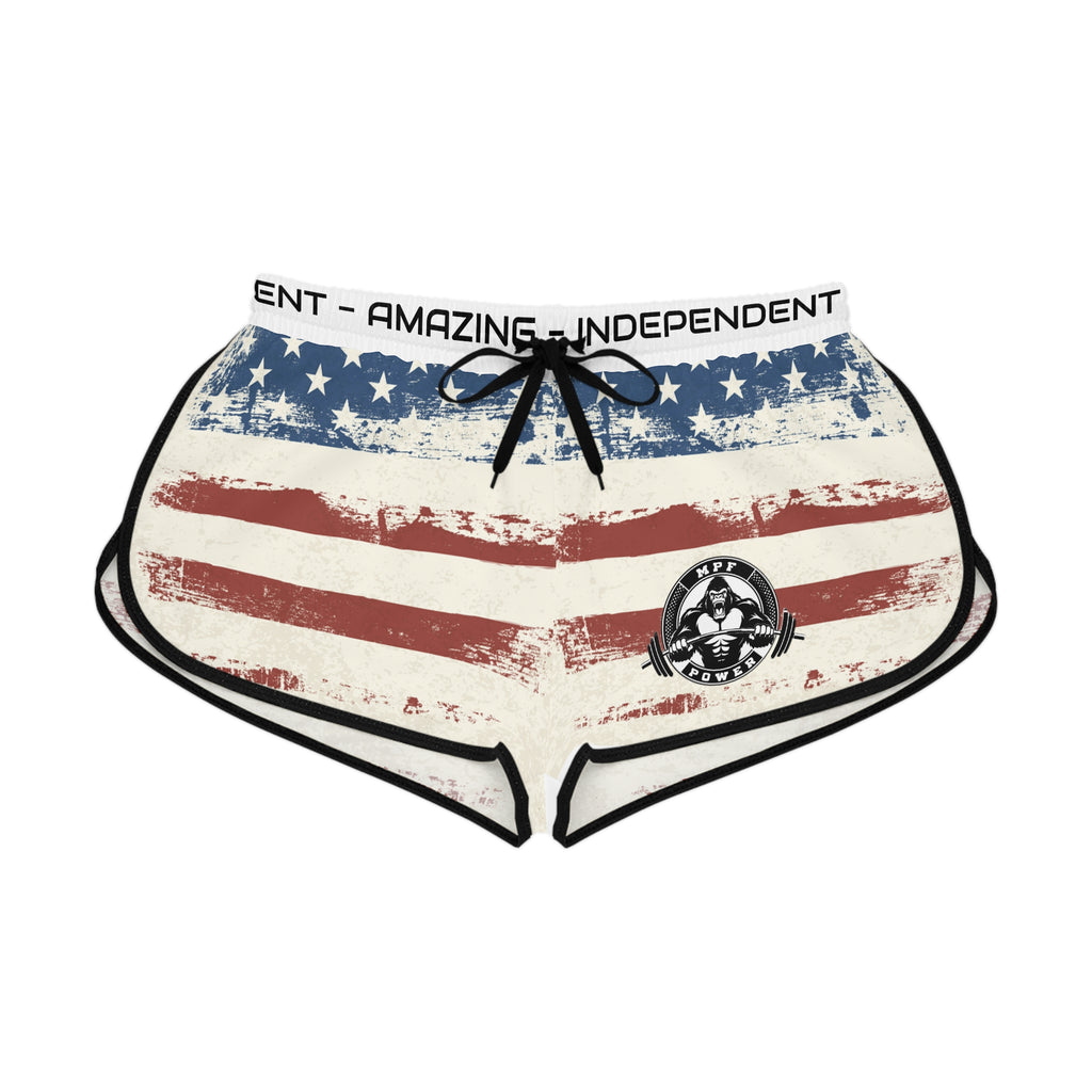 Empowering Women's Relaxed Workout Shorts | AOP, Gym, Fitness, Sportswear, Casual, Active Lifestyle