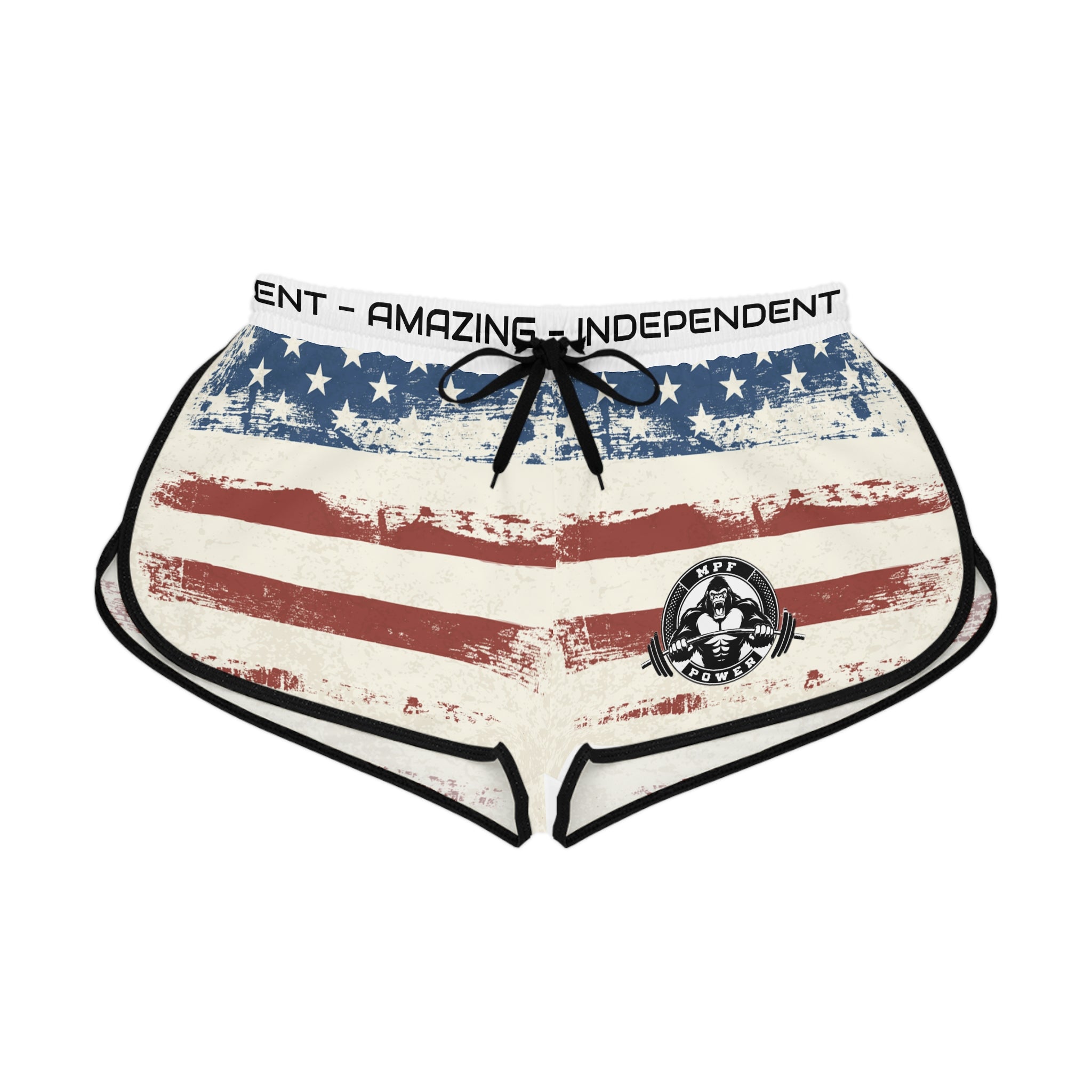 Empowering Women's Relaxed Workout Shorts | AOP, Gym, Fitness, Sportswear, Casual, Active Lifestyle