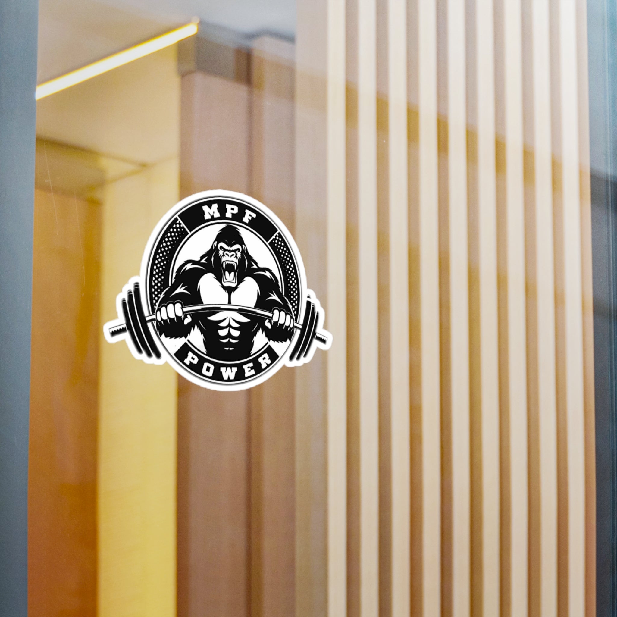 Power Gorilla Vinyl Decals | Strength Training Stickers for Gym Lovers | Motivational Home Decor, Workout Gifts, Sports Enthusiasts