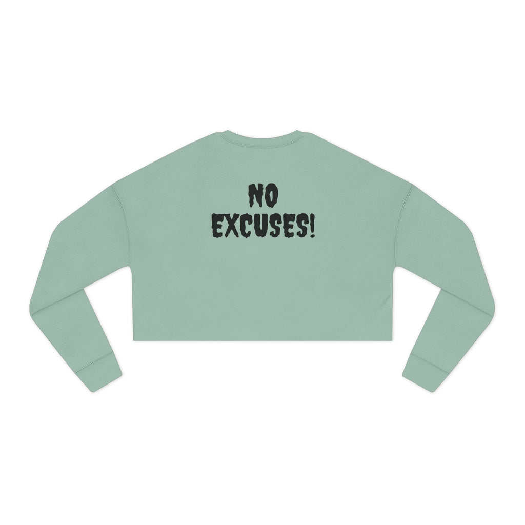 Empowered Women's Cropped Sweatshirt - Motivational Fitness Apparel