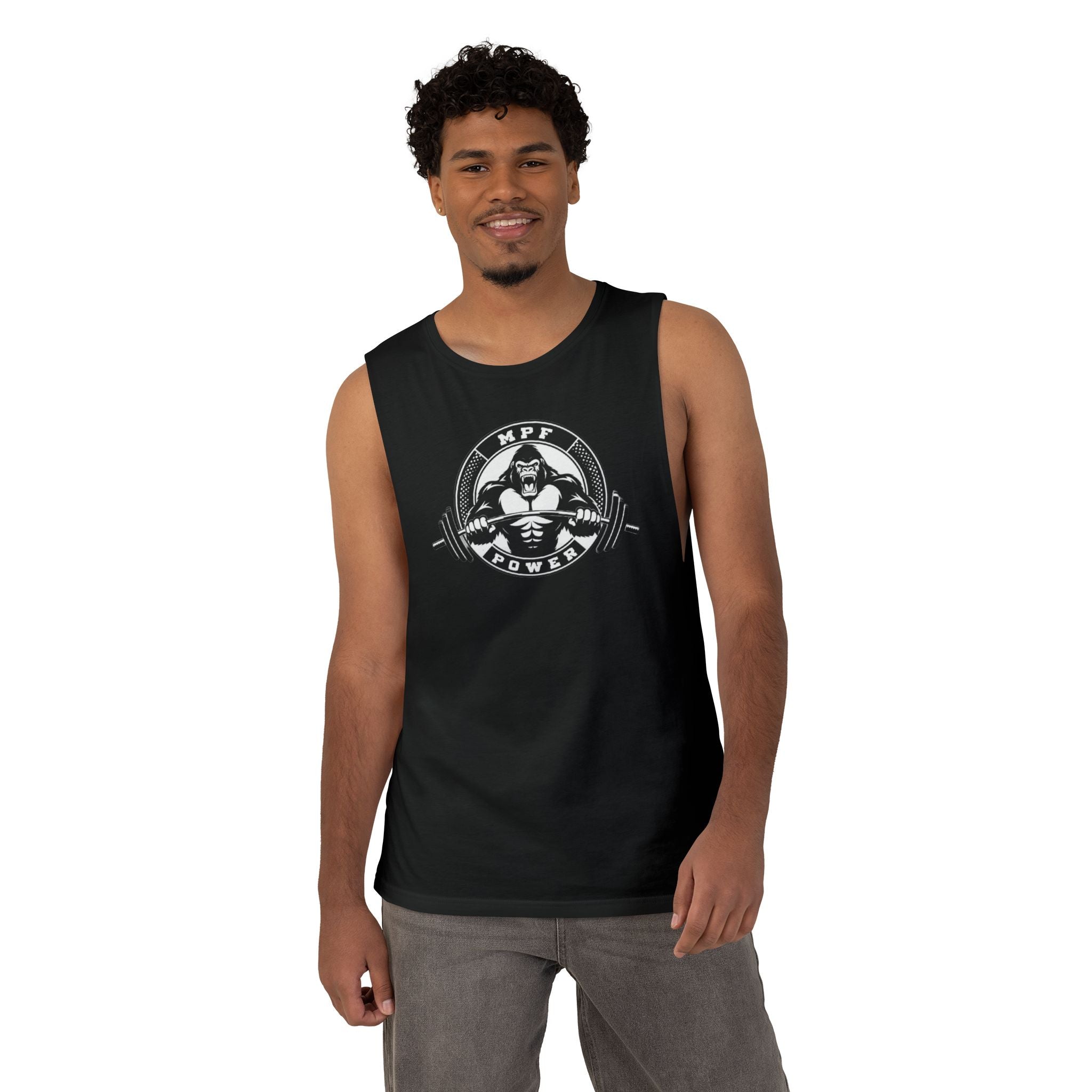 MPF Power Unisex Tank Top - Gym Workout Sleeveless Tee