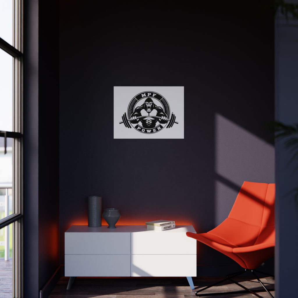 Powerlifting Foam Board Art | Gym Decor, Fitness Wall Art, Motivational Gym Decor, Weightlifting Wall Art, Powerlifting Motivational Sign