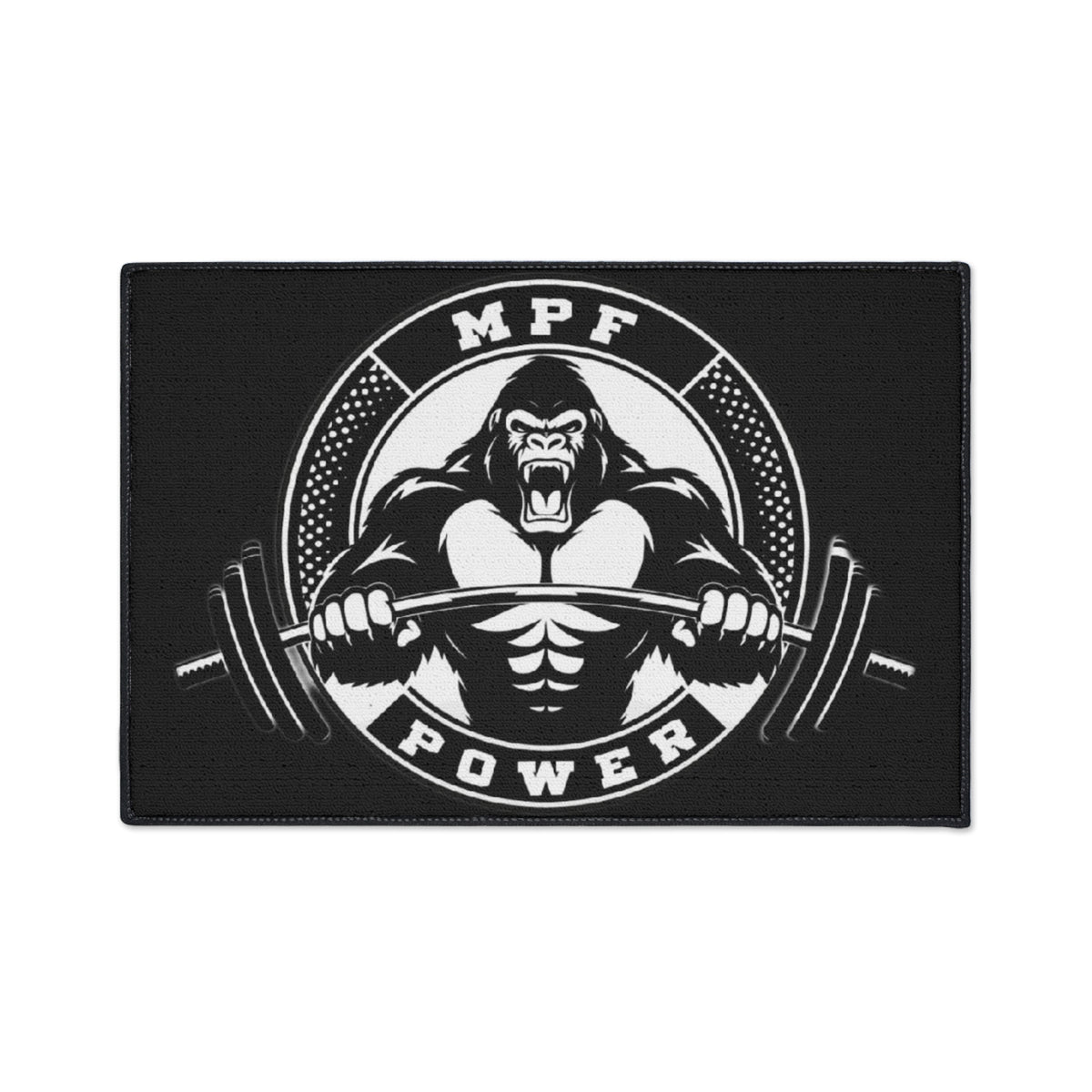 Heavy Duty Gym Floor Mat - MPF Power Gorilla Design, Weightlifting Mat, Workout Accessory, Fitness Equipment, Home Gym Decor