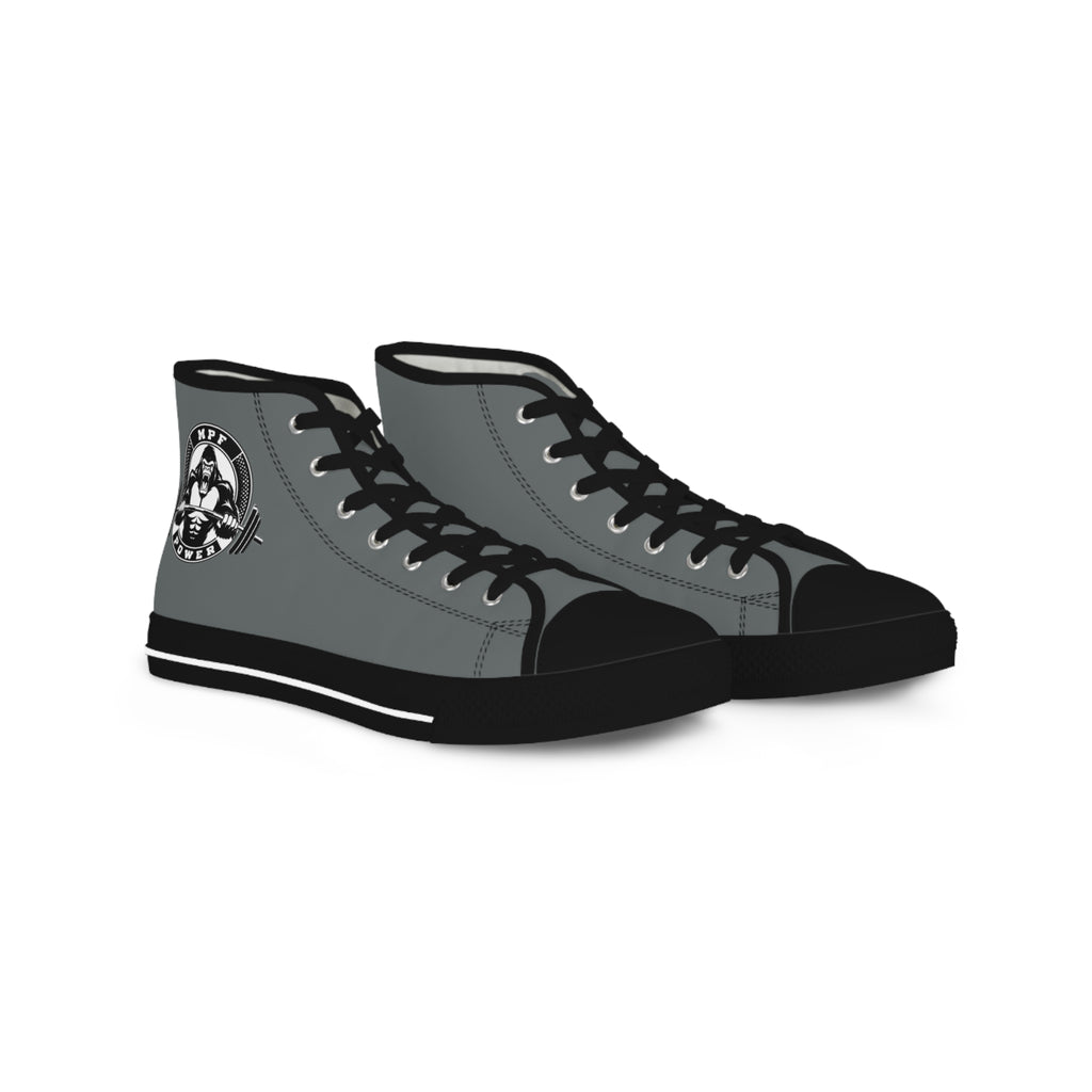 High Top Sneakers — Black Classic Skull Compass Design
