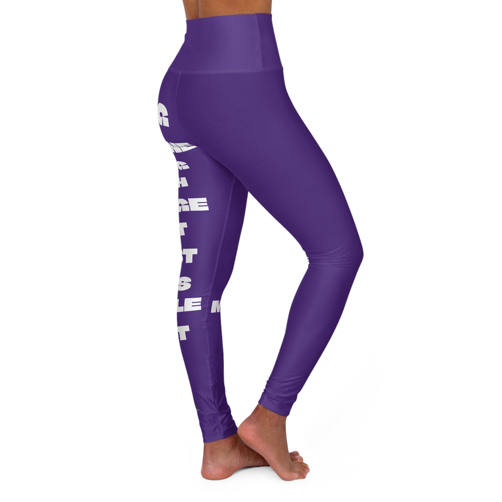 Purple High Waisted Yoga Leggings | Comfortable Activewear for Yoga, Workout, Fitness, Athleisure, Exercise