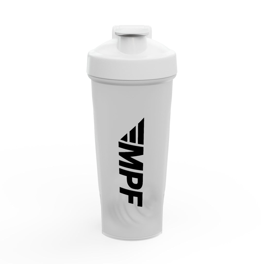 Protein Shaker Bottle — Vertical 'MPF' Gym Logo Sports Mixer