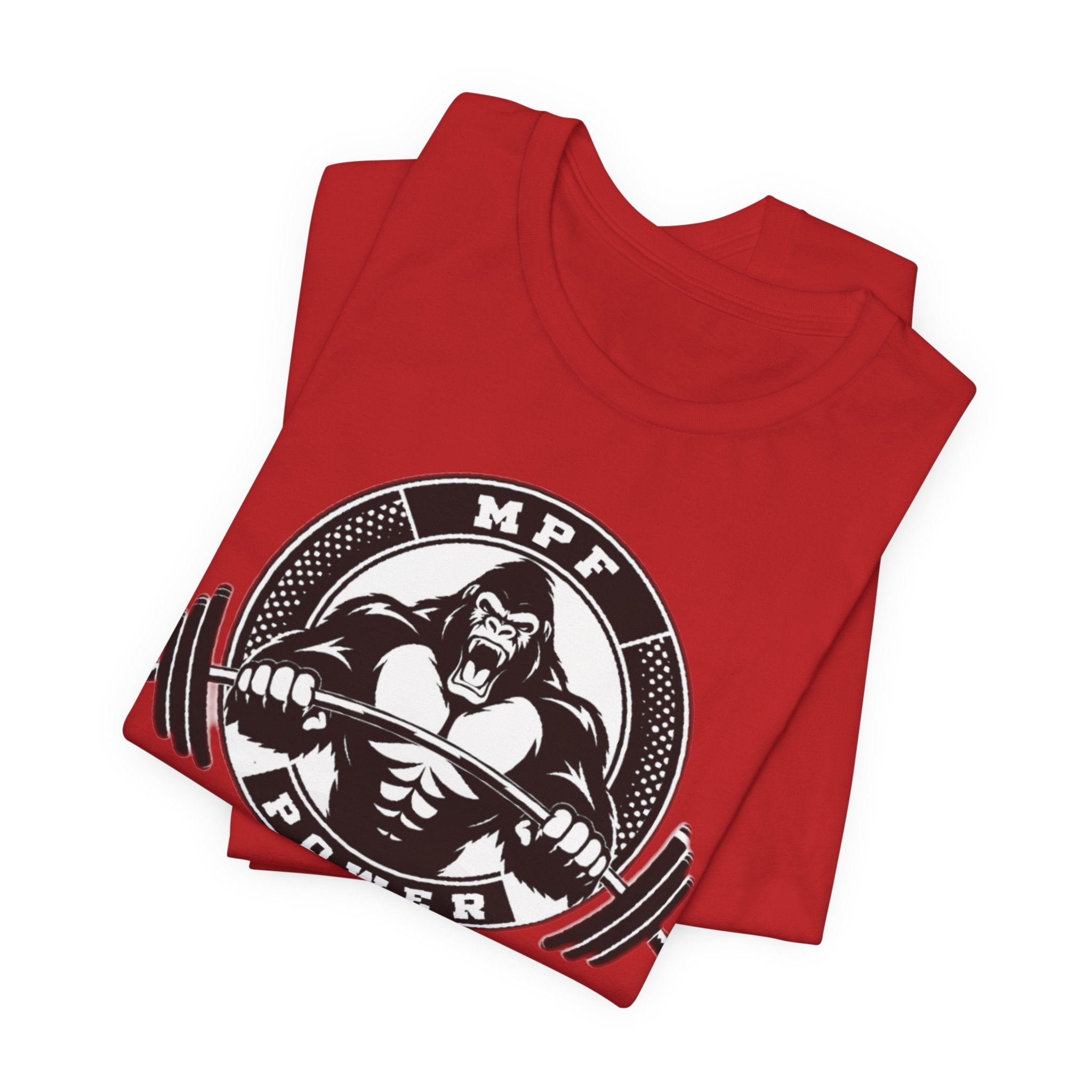 Muscle Power Gym Tee | Unisex Short Sleeve Workout Shirt