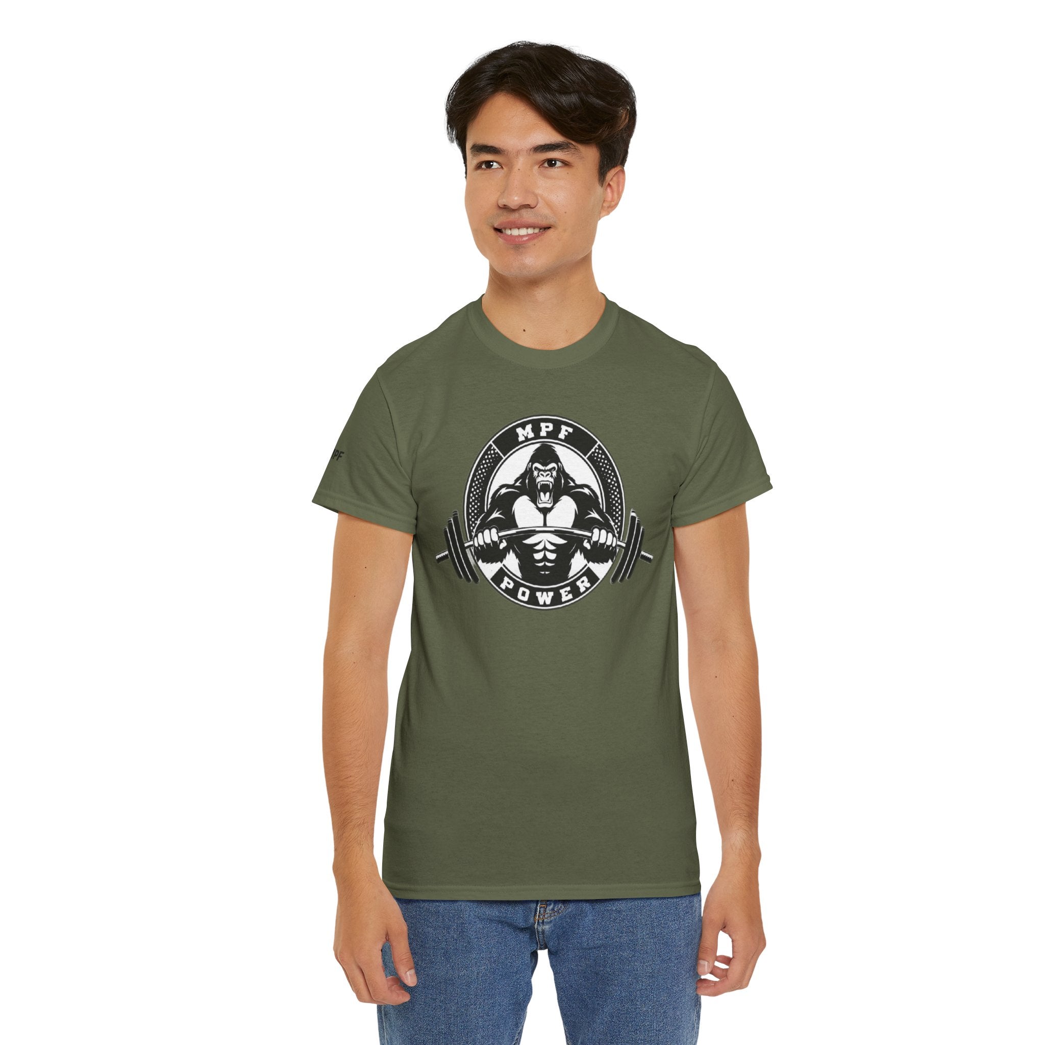 Gorilla Power Tee — Gym Weightlifting Workout Shirt