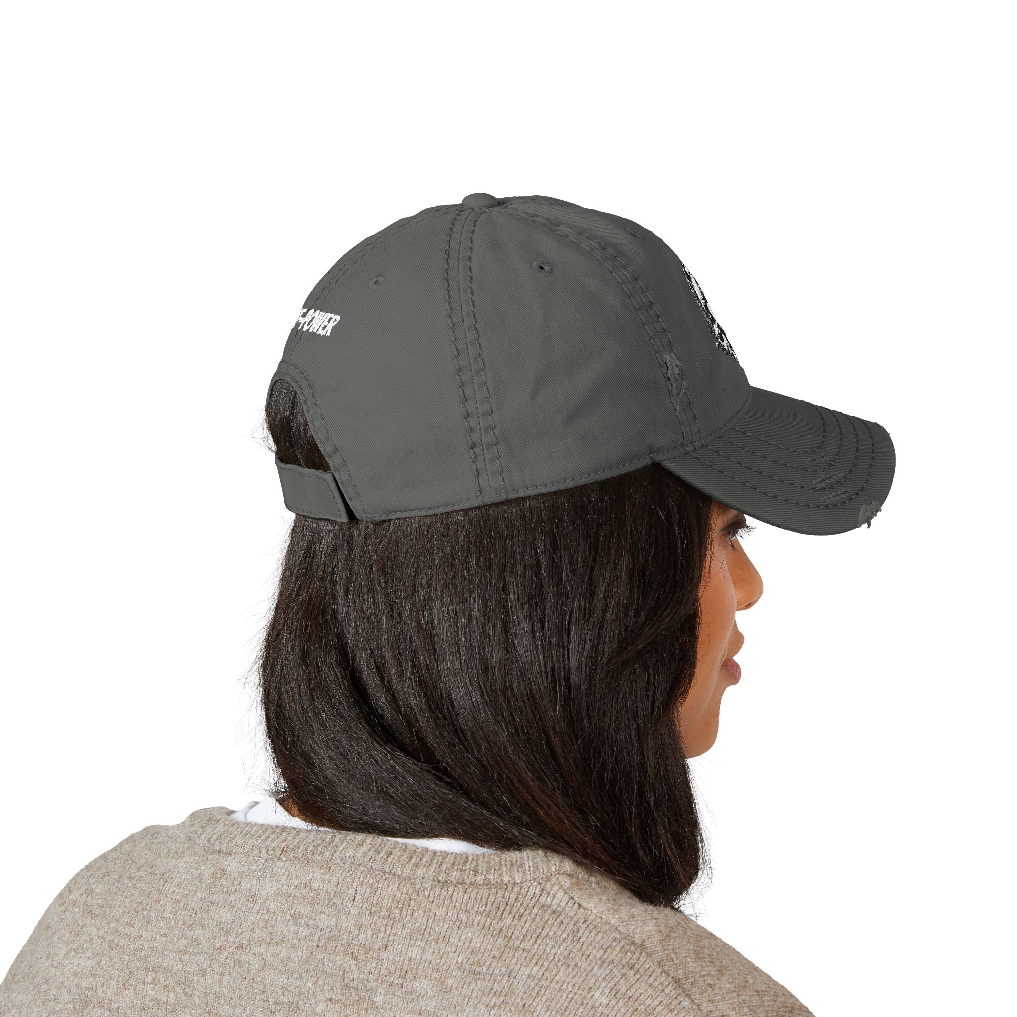 Vintage Distressed Dad Hat with Embroidery - Perfect for Fitness Enthusiasts