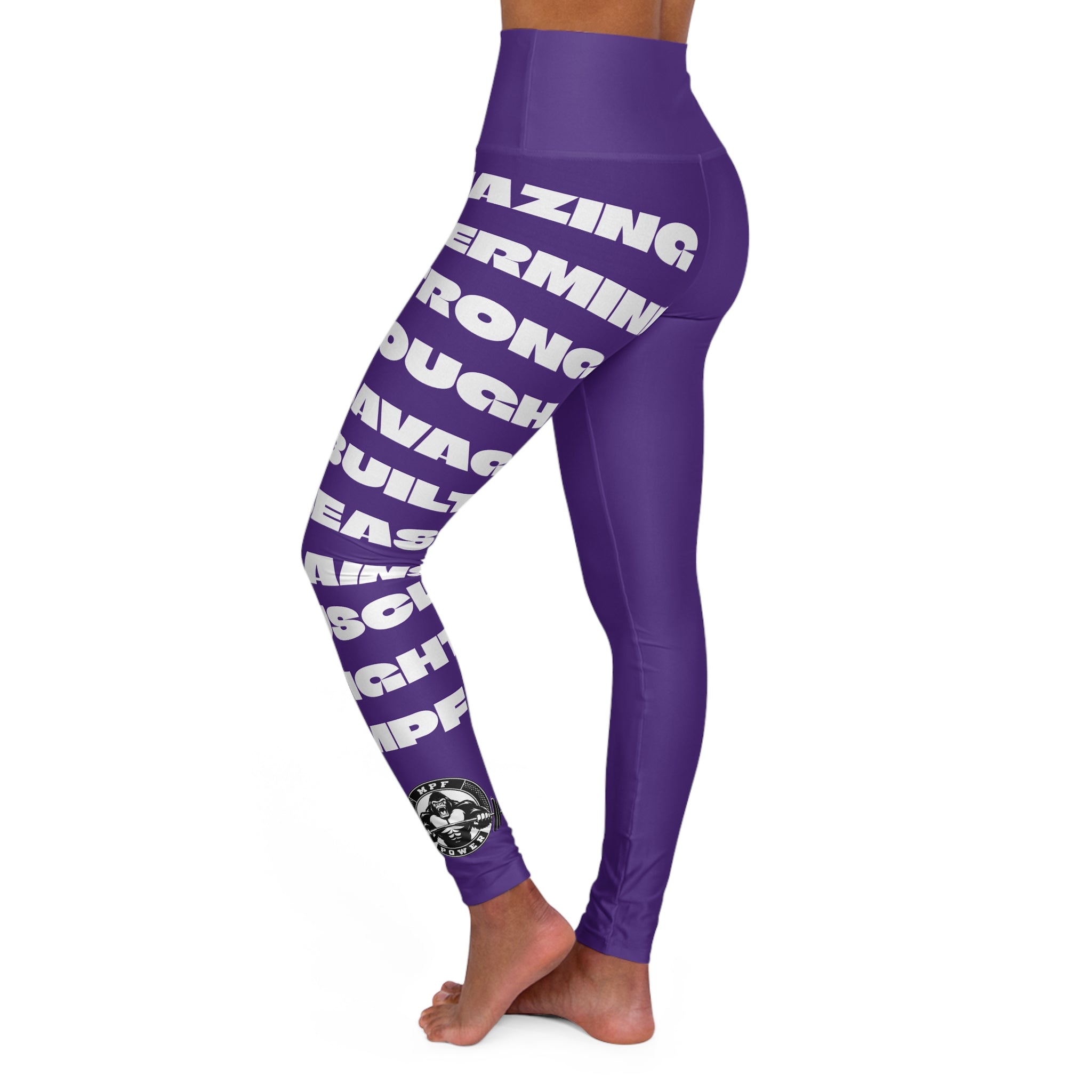 Purple High Waisted Yoga Leggings | Comfortable Activewear for Yoga, Workout, Fitness, Athleisure, Exercise
