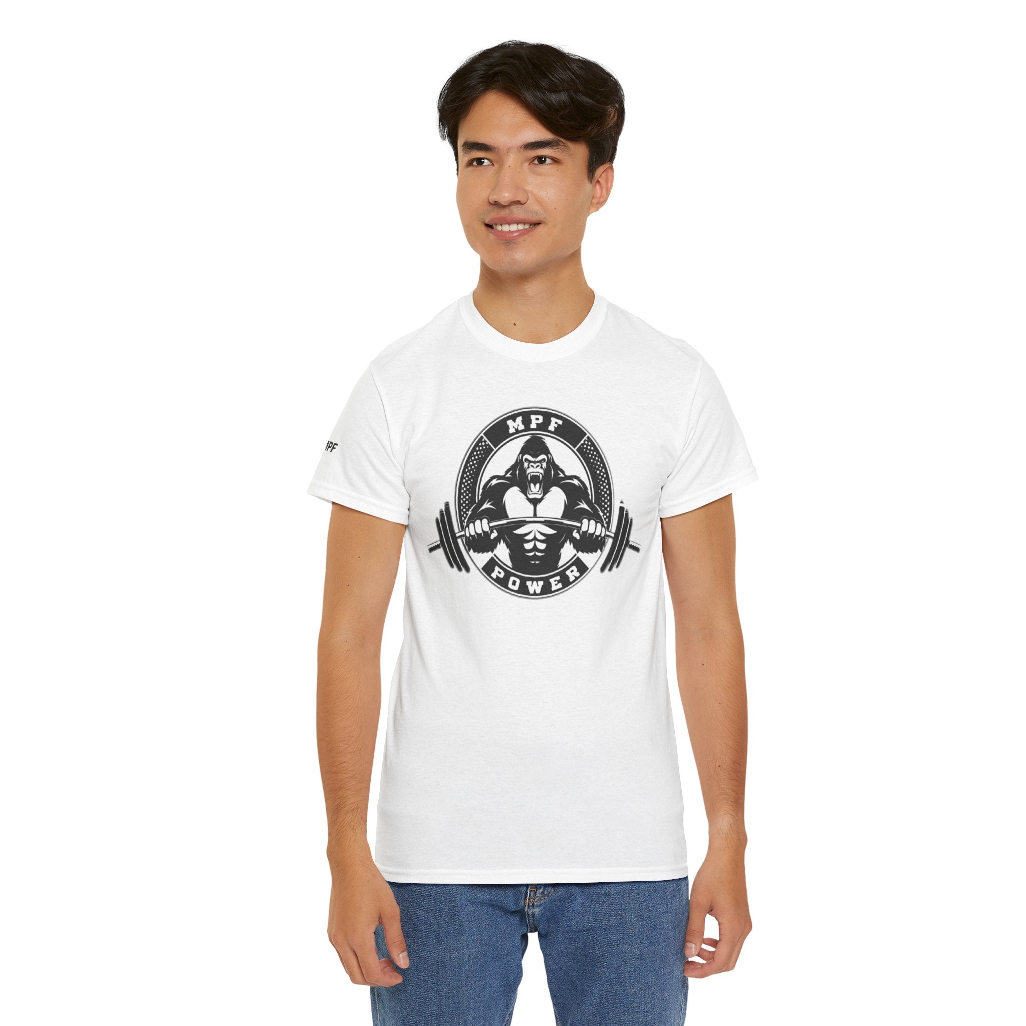 Gorilla Power Tee — Gym Weightlifting Workout Shirt