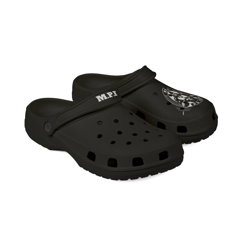 MFP Power Logo EVA Foam Rubber Shoes - Casual Comfort for Fitness Enthusiasts Black