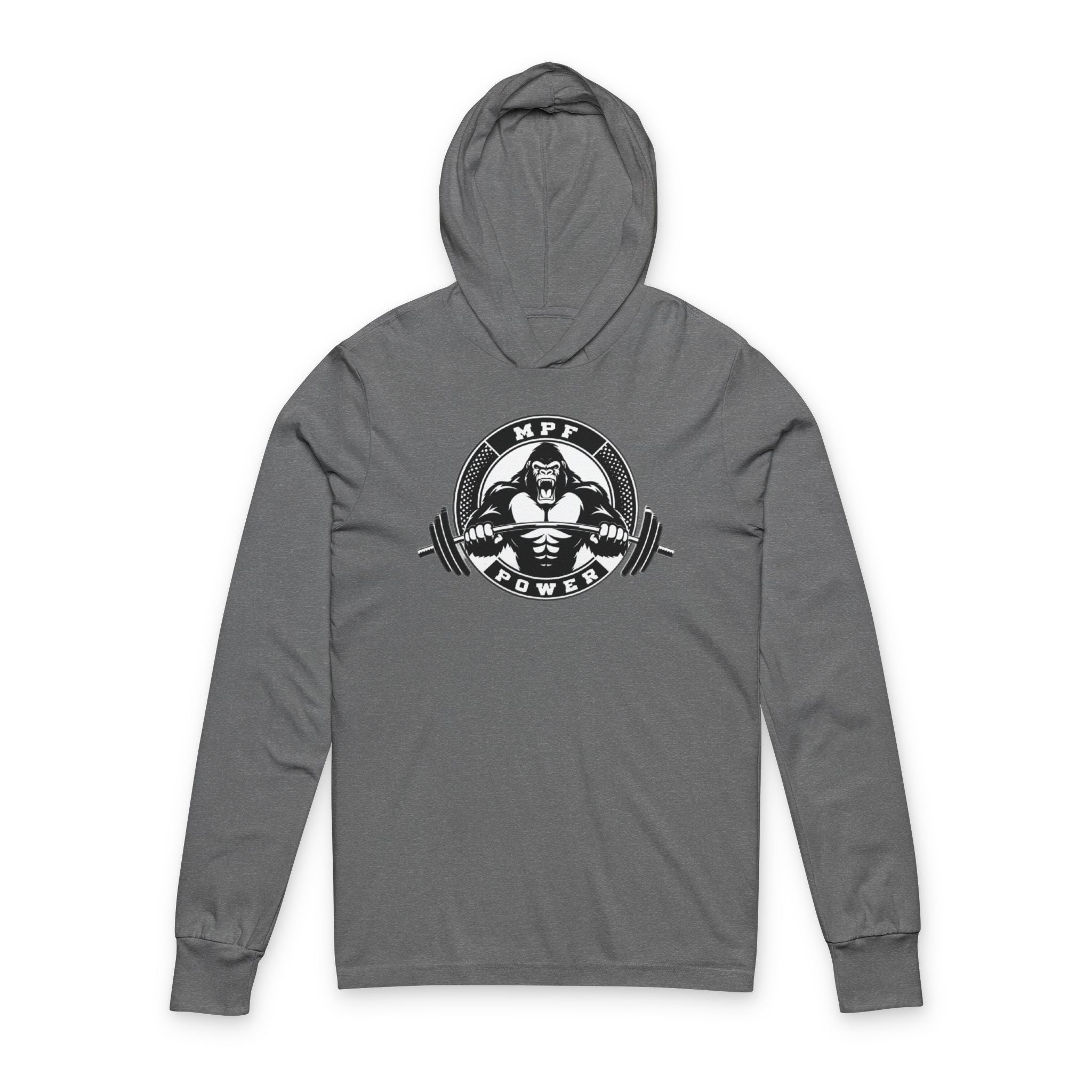 Unisex Hooded Tee: Sporty Long Sleeve Shirt for Active Lifestyle, Perfect for Gym, Casual Wear, and Outdoor Activities