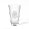 Engraved 16oz Pint Mixing Glass — Custom Etched Cocktail & Beer Pint