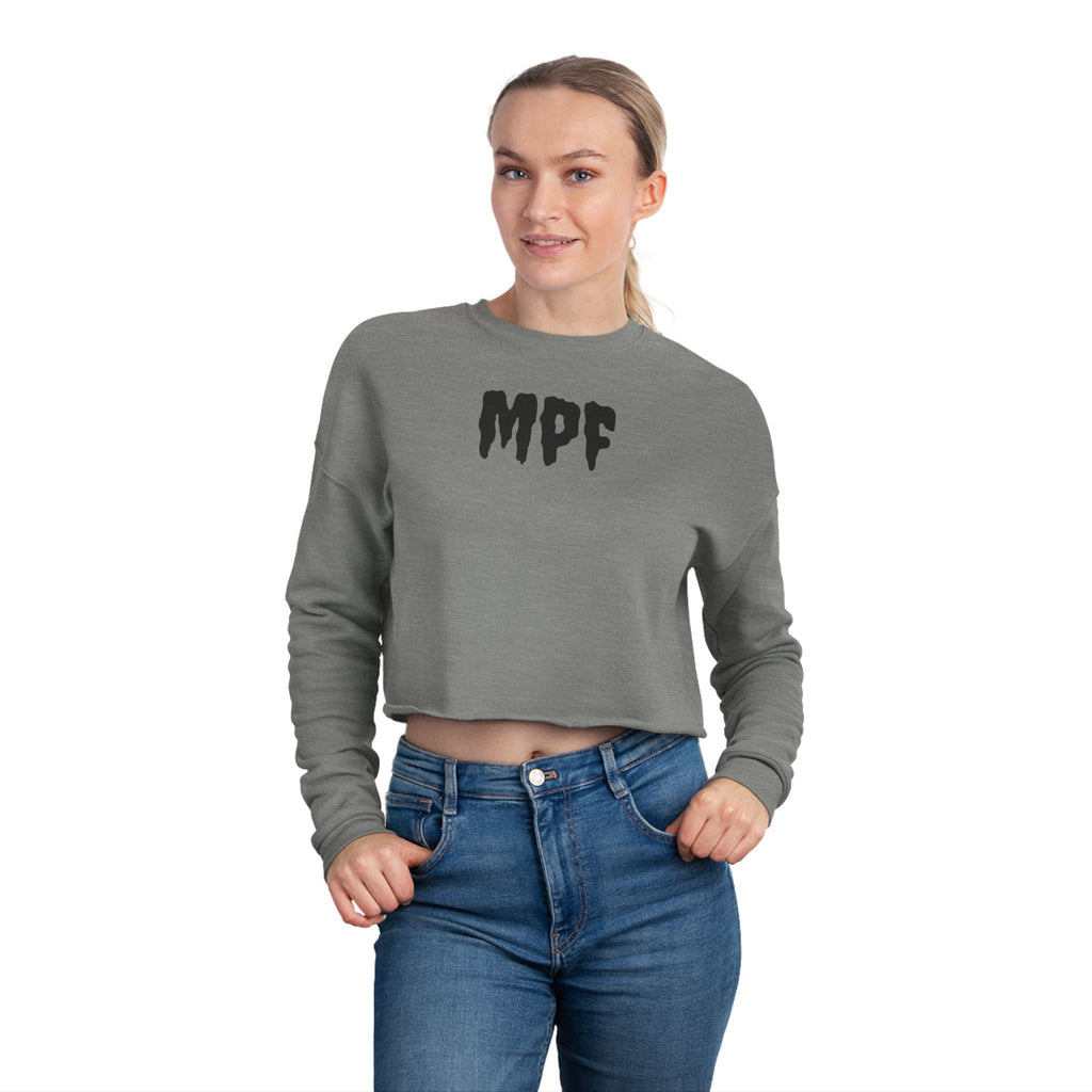 Empowered Women's Cropped Sweatshirt - Motivational Fitness Apparel