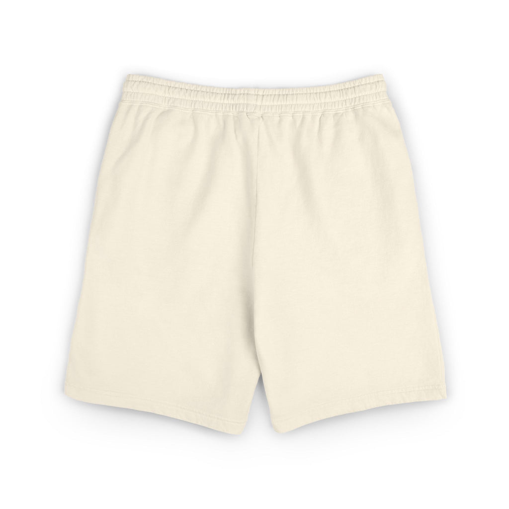 Stripe Lightweight Fleece Sweat Shorts — Minimal Compass Logo Lounge Shorts