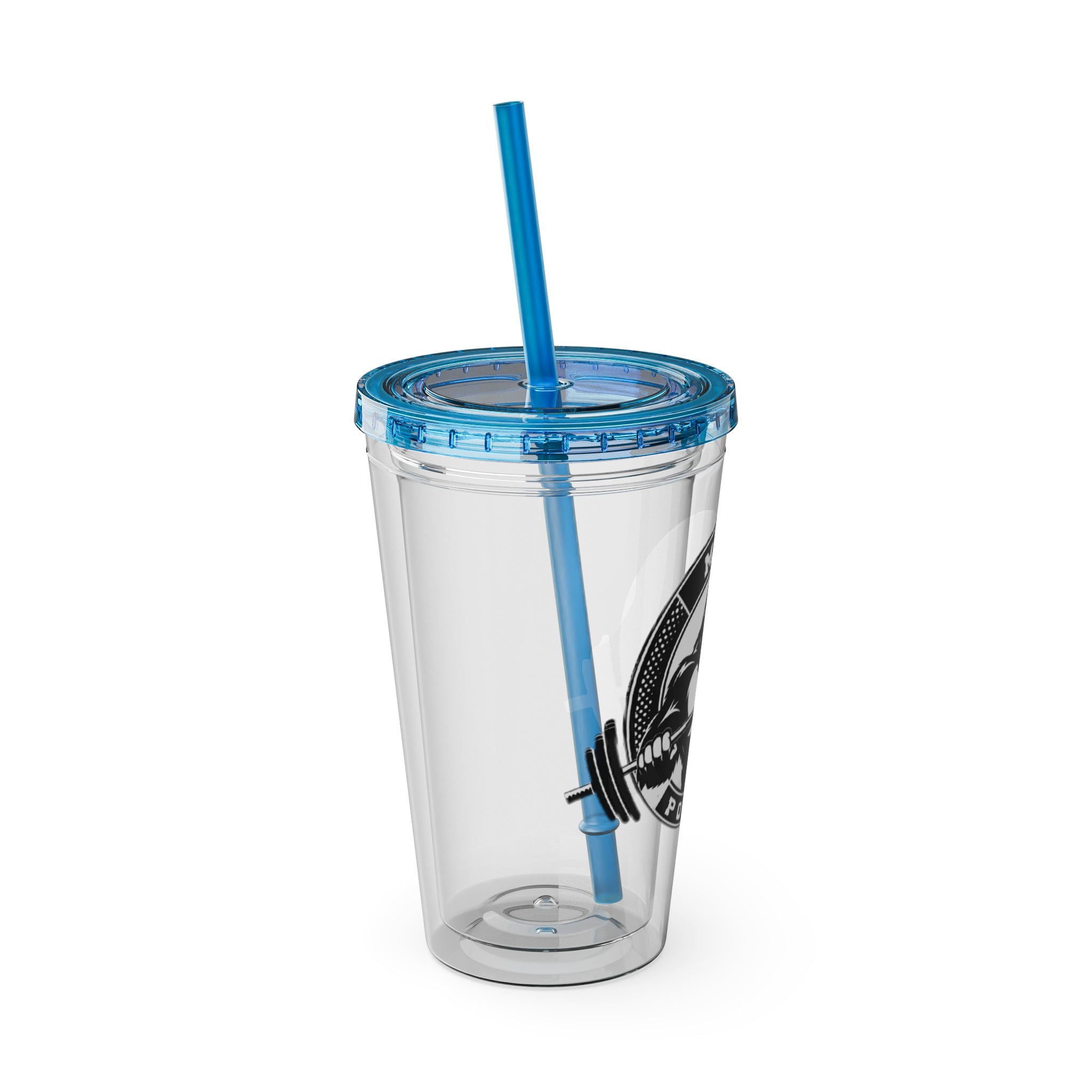 MPF Power Gym Tumbler, Motivational Sports Cup, Workout Gift for Athletes, Reusable Travel Mug, Fitness Drinkware